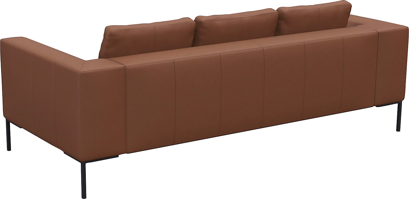 FLEXLUX 3-Sitzer »Loano, superbequemer Sitzkomfort durch Kaltschaum im Sitz«, modernes Sofa, frei im Raum stellbar, lose Kissen