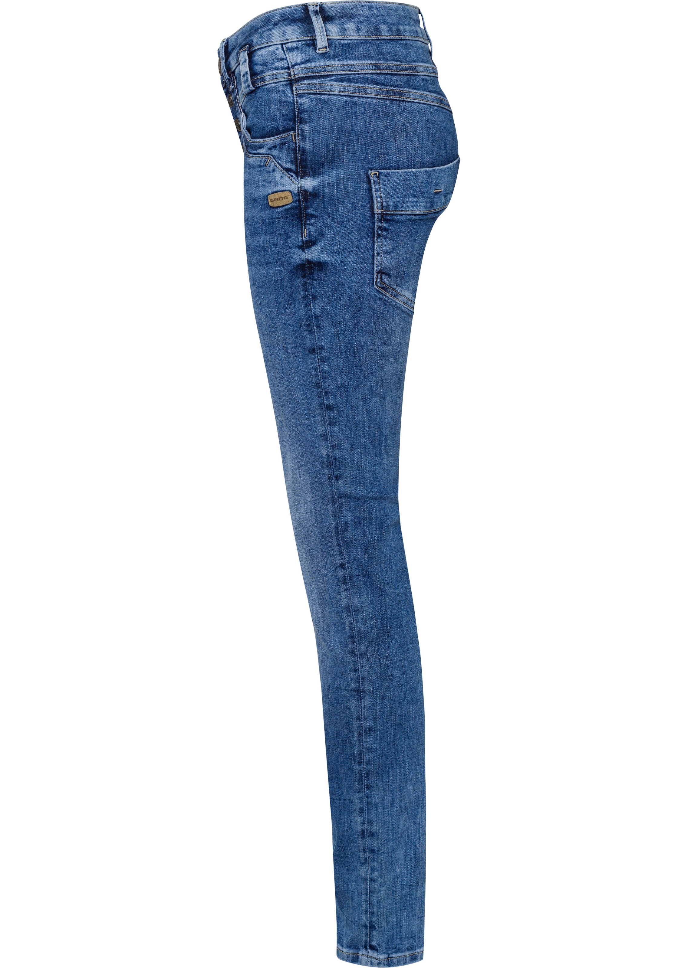 offener Slim-fit-Jeans GANG »94CARLI«, Knopfleiste online mit bei
