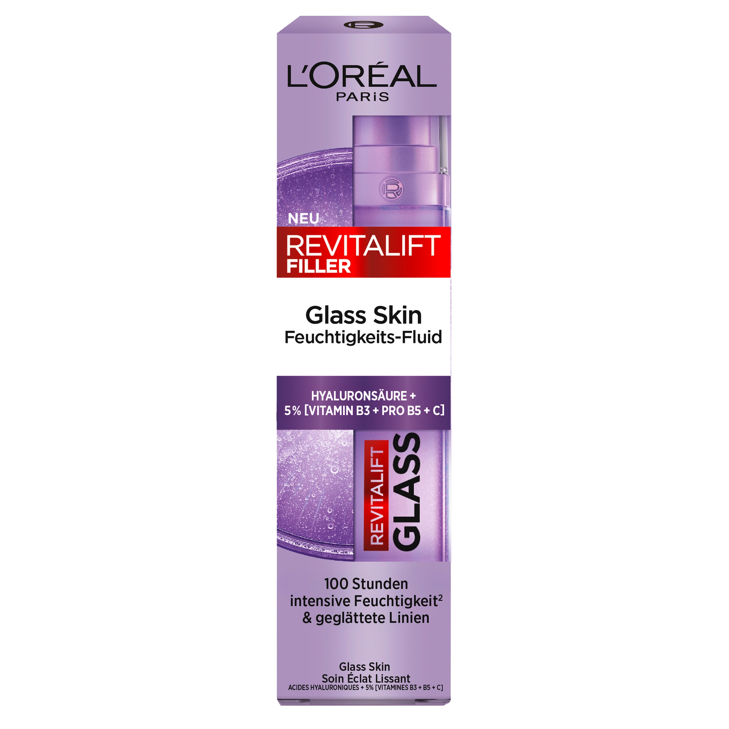L'ORÉAL PARIS Gesichtsfluid »REVITALIFT GLASS SKIN FEUCHTIGKEITSFLUID« glättet die Hautoberfläche für eine glowy Ausstrahlung