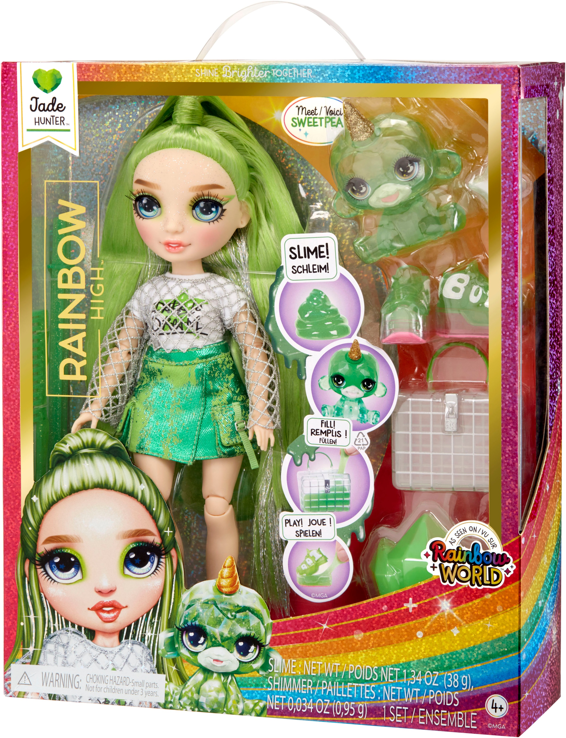 RAINBOW HIGH Anziehpuppe »Classic Rainbow Fashion Doll- Jade (green)«