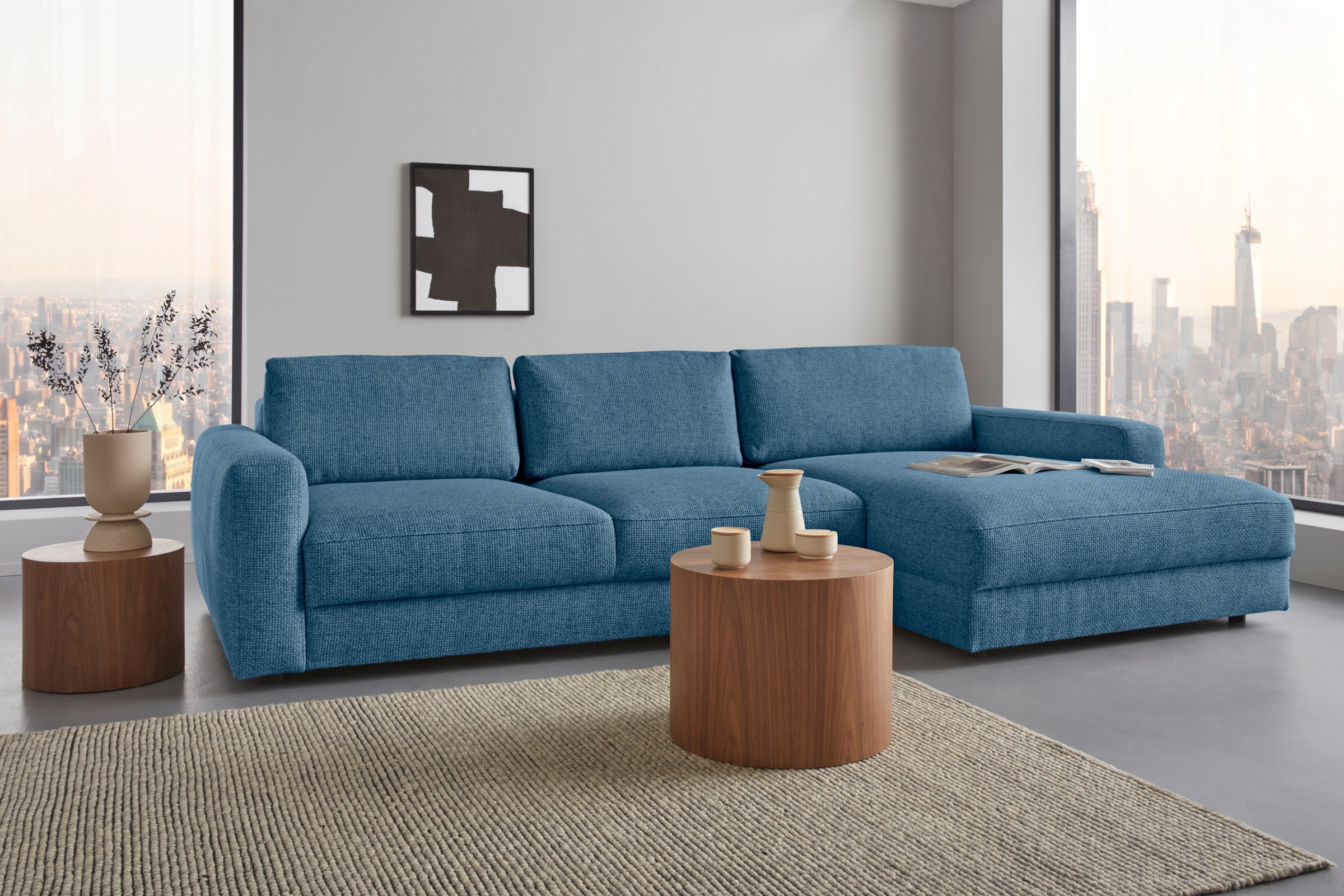Home affaire Ecksofa »Bloomfield, elegant, viel Platz, Mega Couch, Breite 3 günstig online kaufen