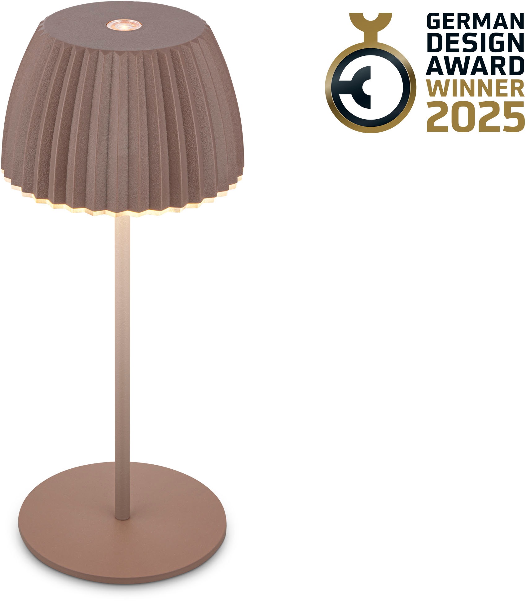 Briloner Leuchten LED Tischleuchte »Akku LED Tischleuchte, mini, umbrasand« günstig online kaufen