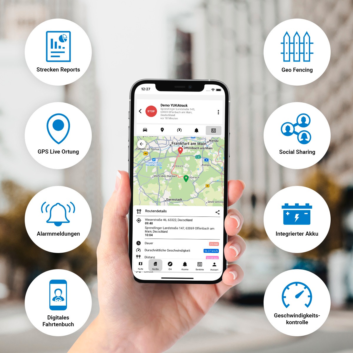 GPS-Tracker »OBD (2G)«, (1 St.), europaweite Datenflat für 12 Monate