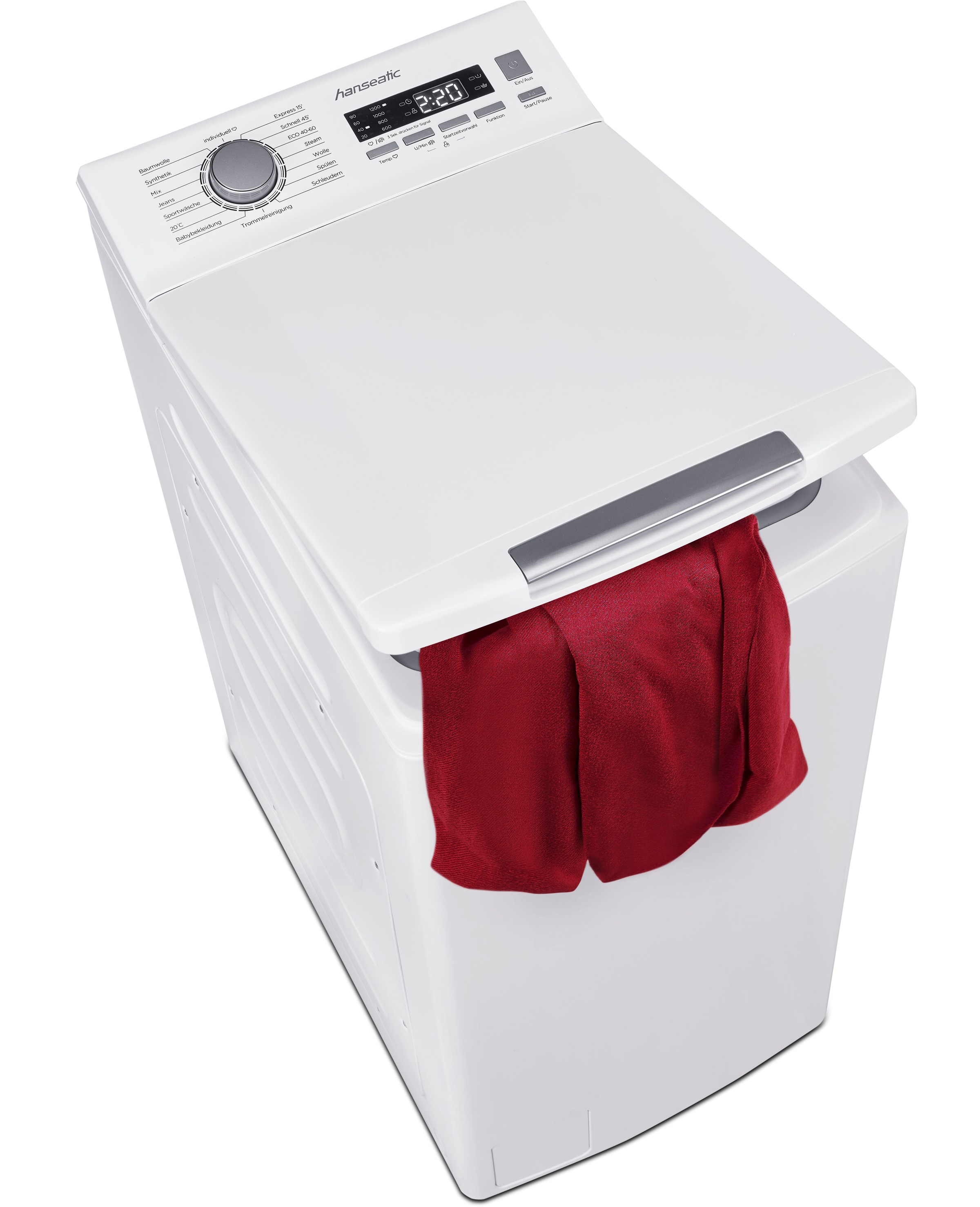 Hanseatic Waschmaschine Toplader »HTW712C«, 7,0 kg, 1200 U/min günstig online kaufen