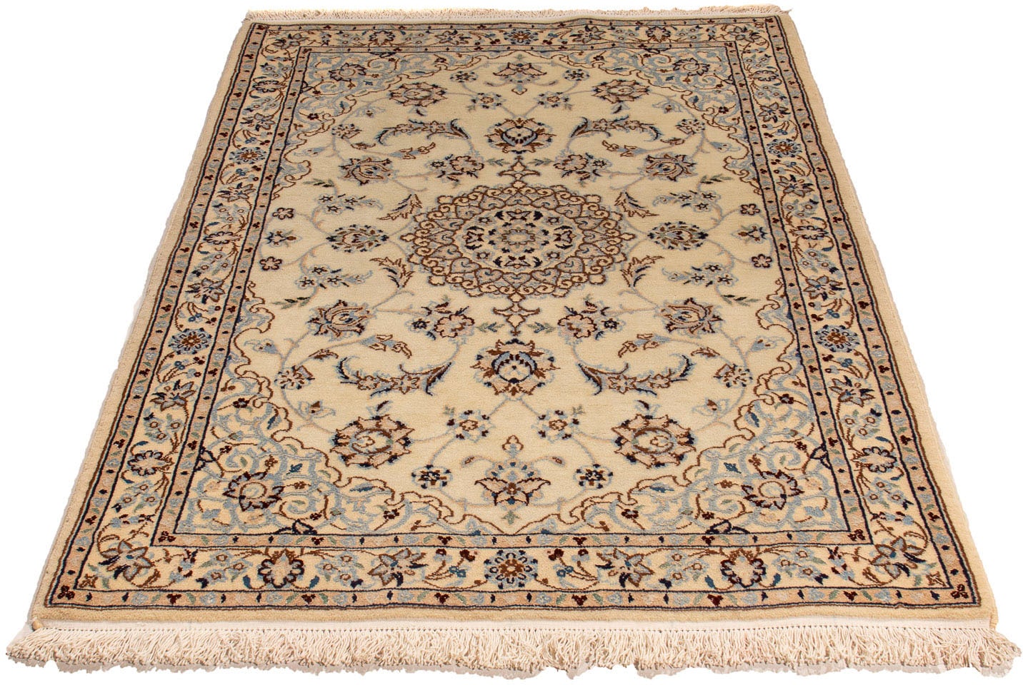 morgenland Orientteppich »Perser - Nain - Royal - 145 x 97 cm - beige«, rec günstig online kaufen