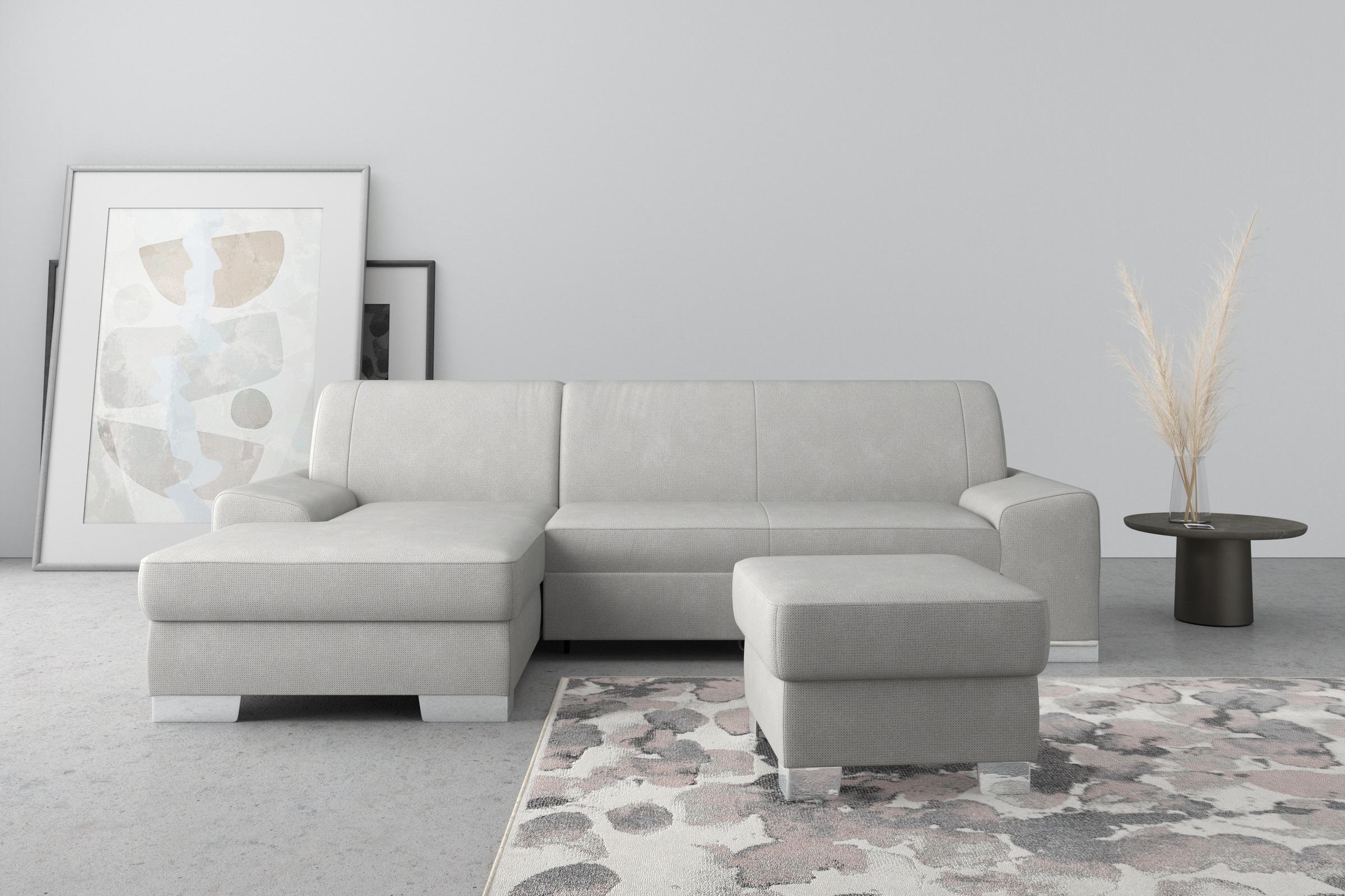 DOMO collection Ecksofa »Anzio L-Form, whlw. Bettfunktion, Federkern, hochw günstig online kaufen