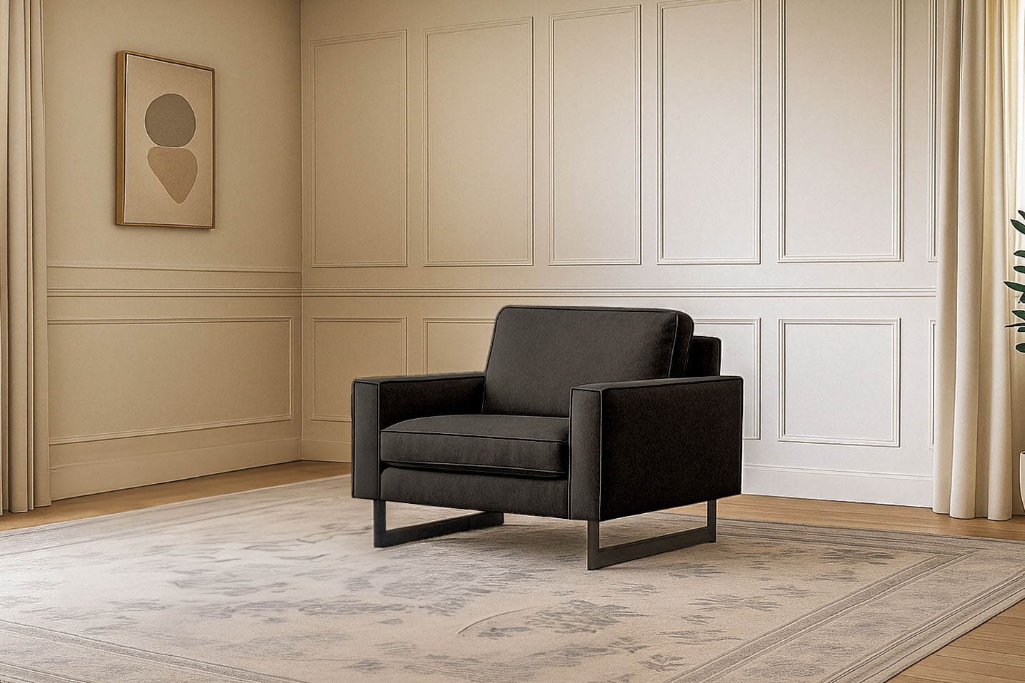 PLACES OF STYLE Loveseat »Pinto 105 cm, Cord, Chenille, Lederoptik« mit Ked günstig online kaufen