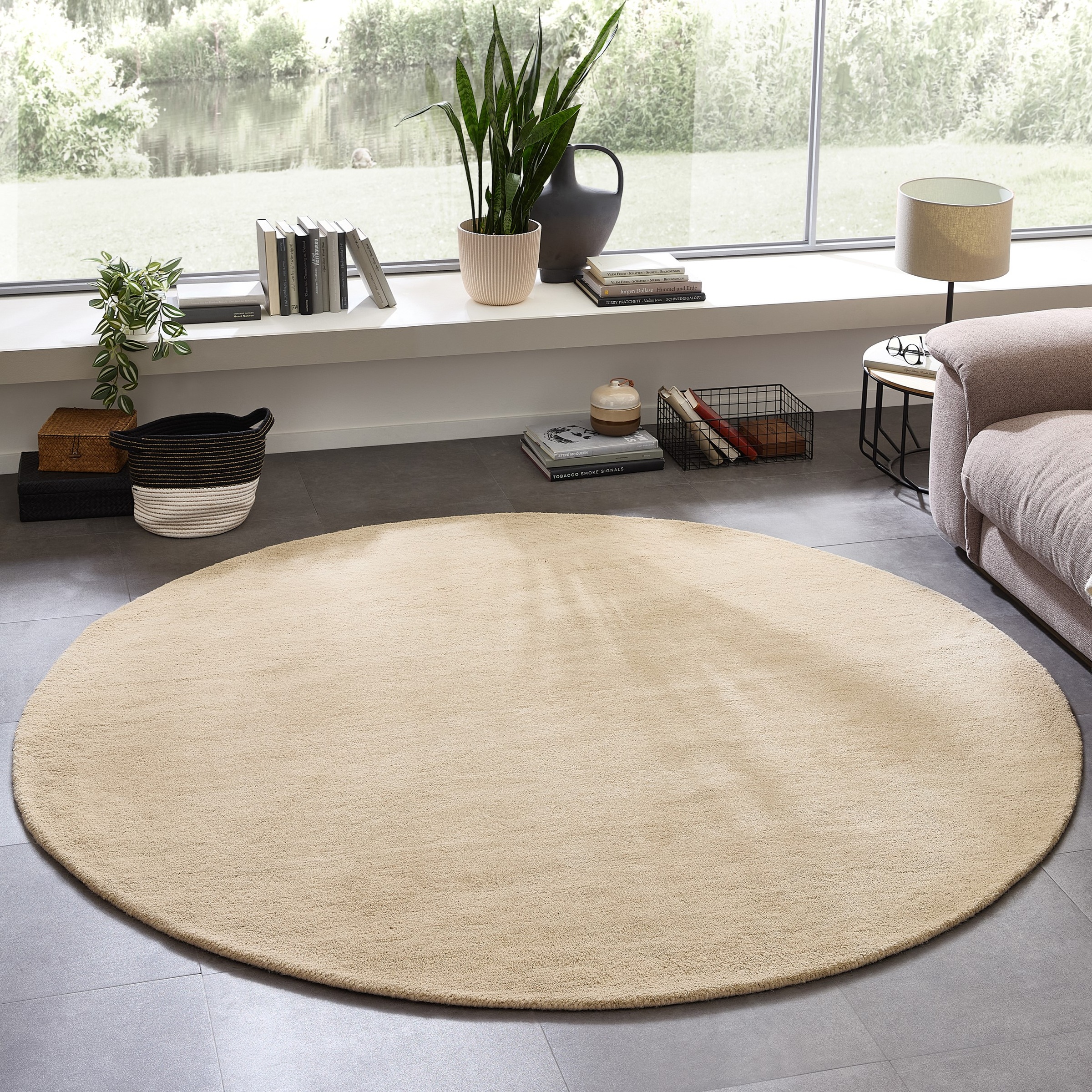 my home Wollteppich »Gabbo Natur, Handgefertigt, Teppich, reine Wolle, meli günstig online kaufen