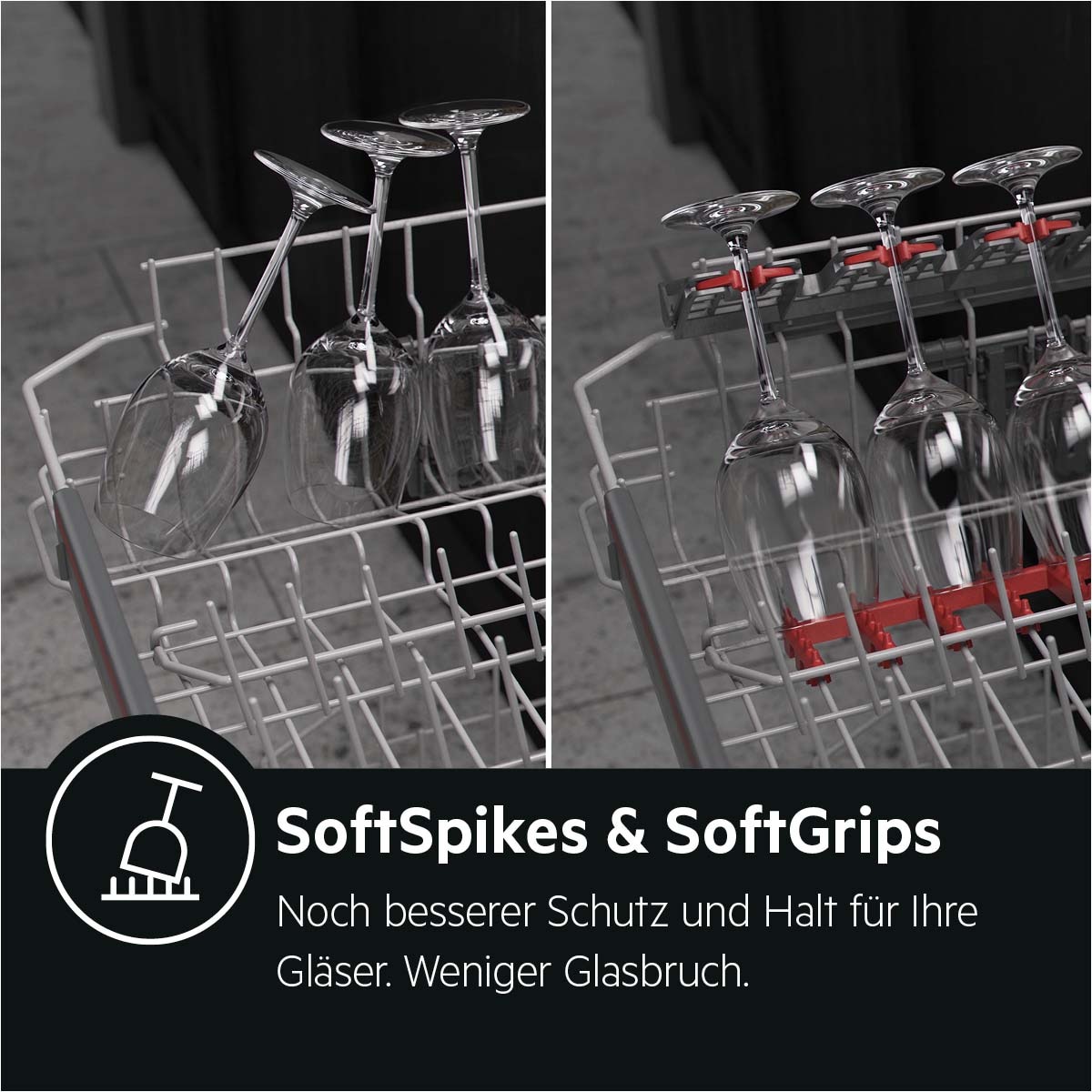 AEG Standgeschirrspüler 7000 »FFB7676APW«, 14 Maßgedecke, SoftGrips & SoftSpikes