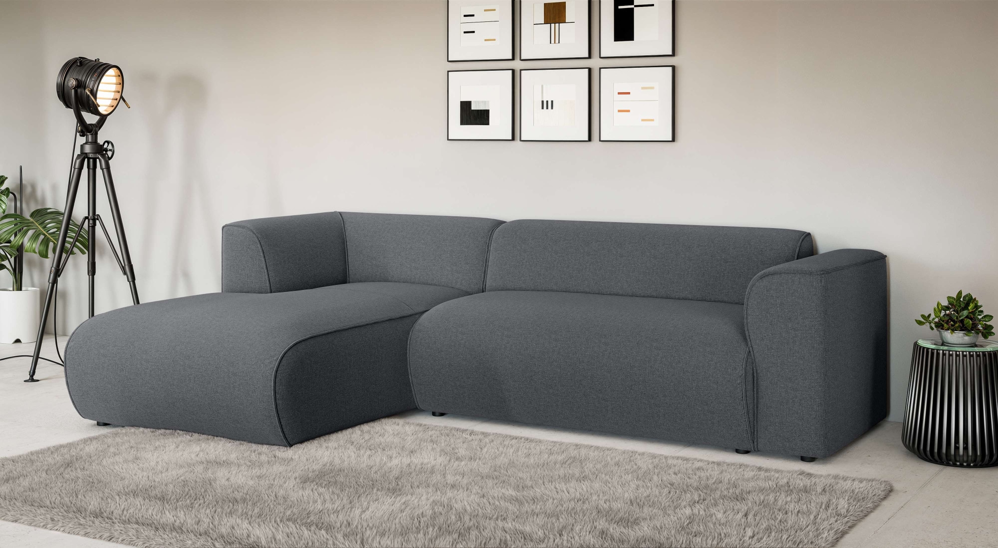 INOSIGN Ecksofa »MERID L-Form (257 cm), zeitlos & stilvolles Design,«, Aufw günstig online kaufen