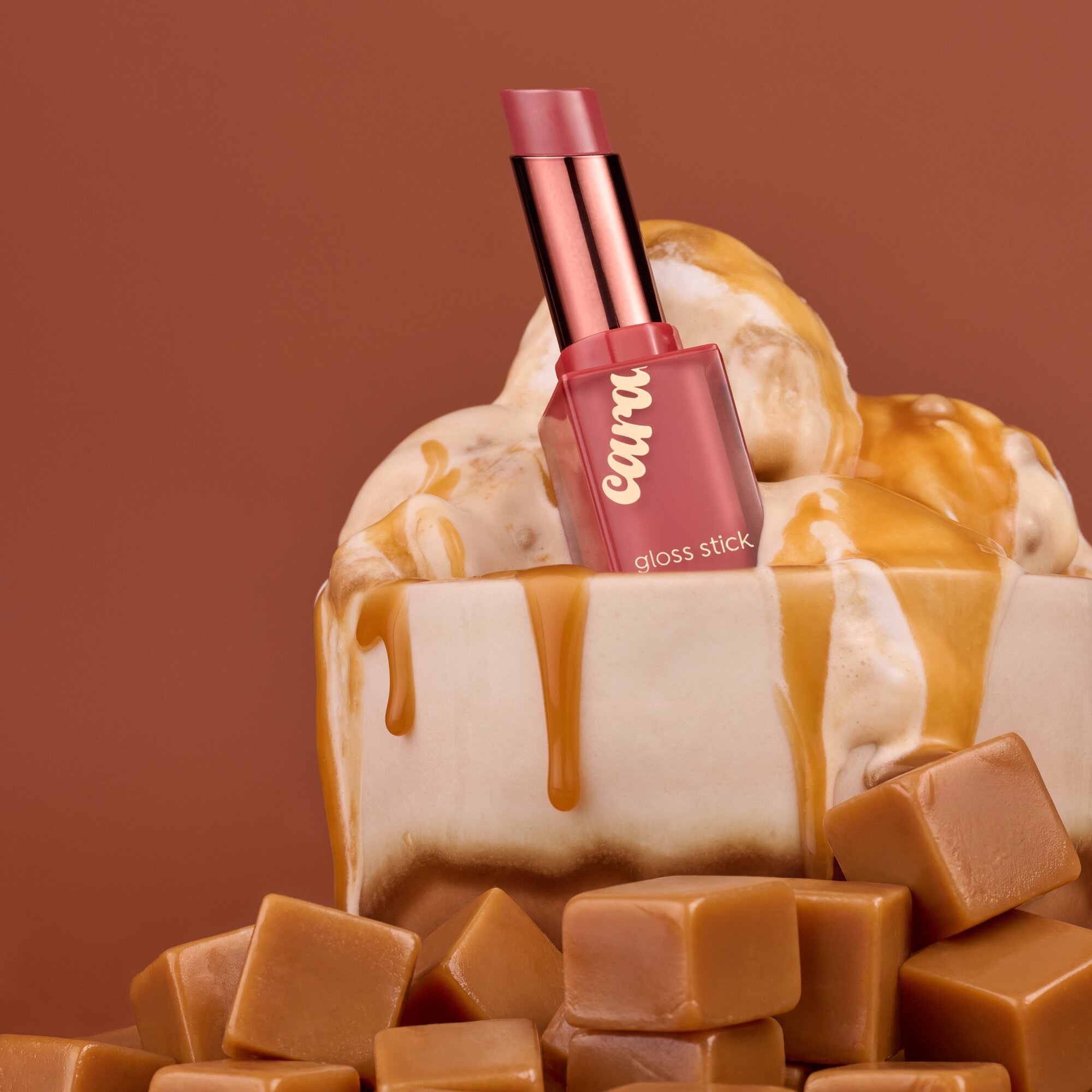 Essence Lippenstift »caramelted gloss stick«