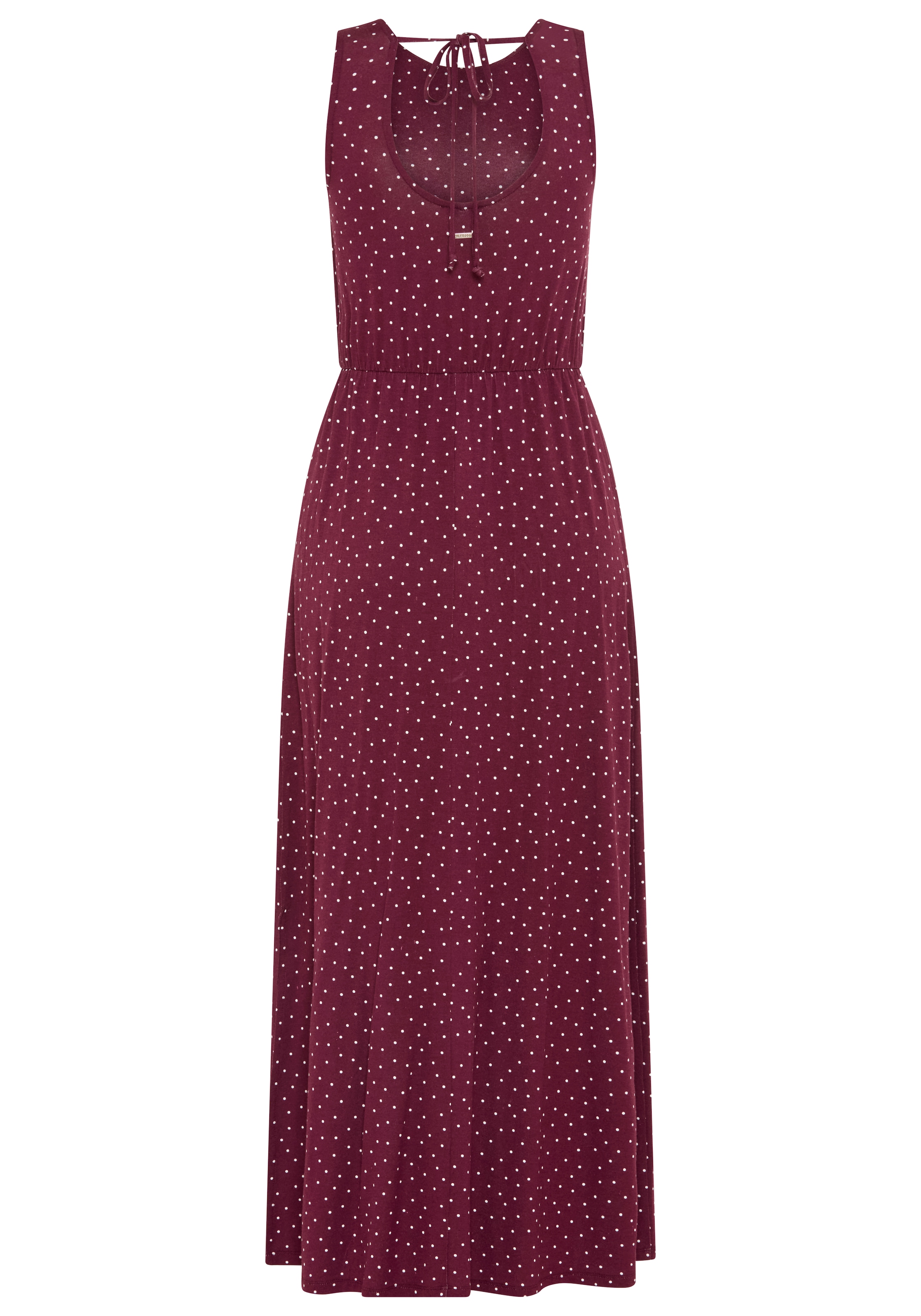 Laura Scott Sommerkleid bodennah geschnitten, für warme Tage, aus Single Jersey, geblümt