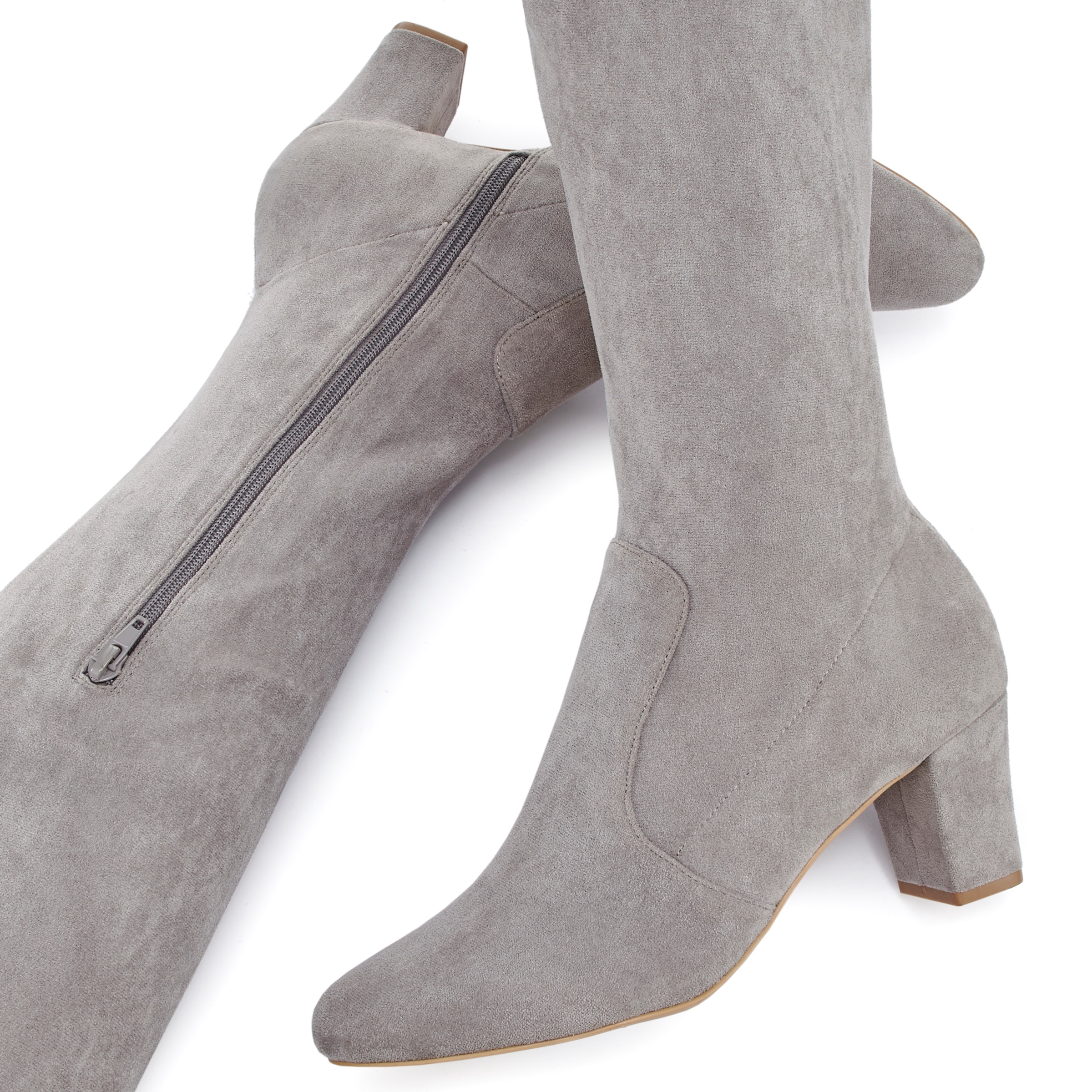 LASCANA Overkneestiefel, Slouchy Boots,Langschaft Stiefel,Schlupf-Boot, weiches Stretchmaterial