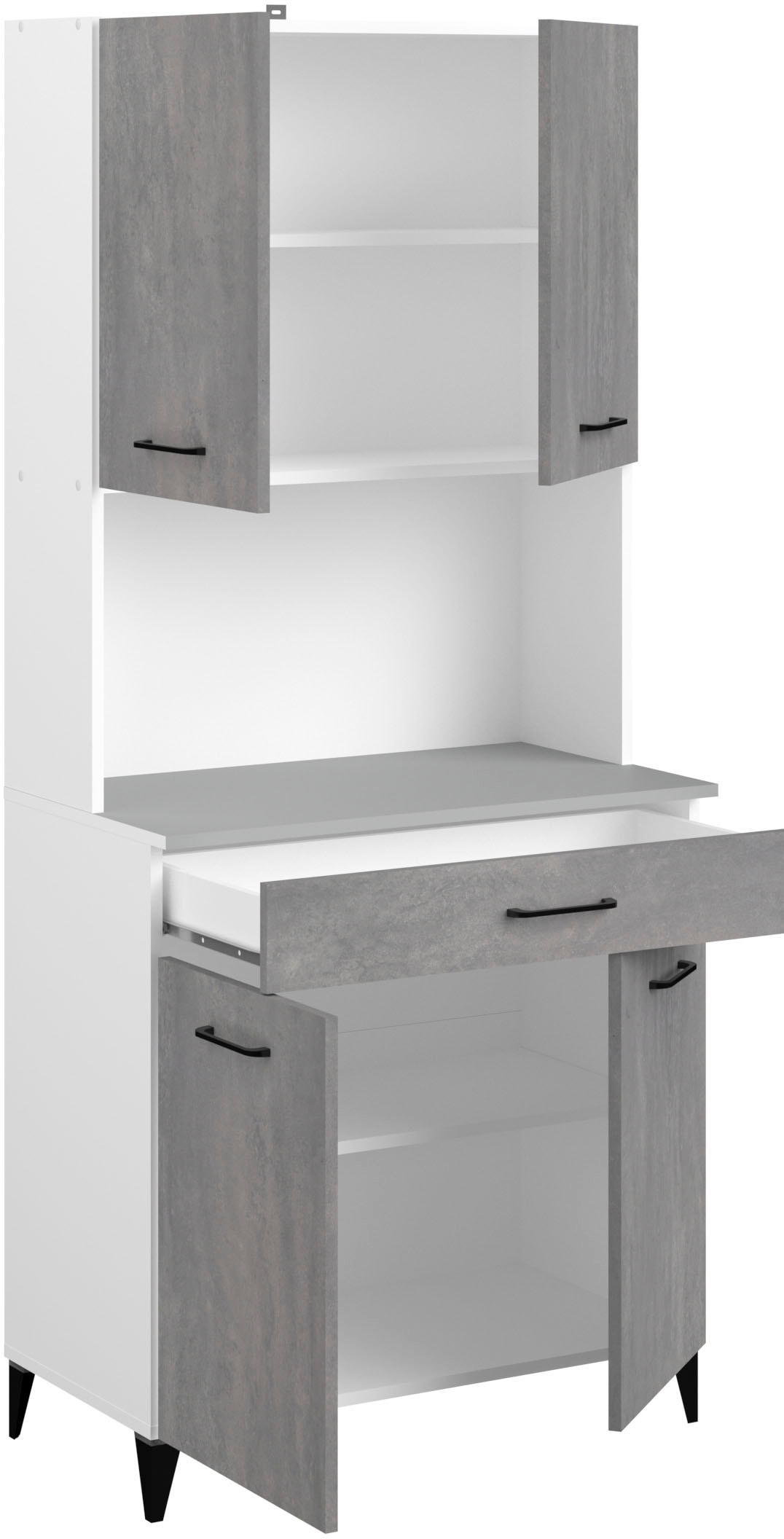 Parisot Schrank-Set »Parisot, Malice 5 - Buffet, Beistellschrank / Insel auf Rollen« Buffet, Beistellschrank, Insel - Mehrzweckrank Set, 3 Stk. tlg.