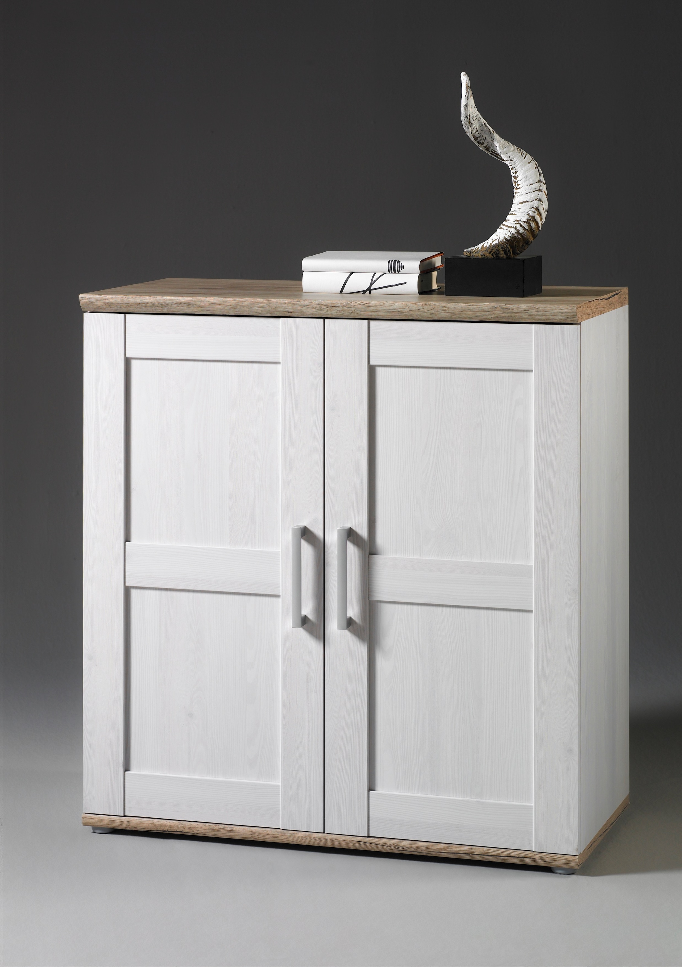 HBZ Kommode »Romance im Landhaustil, BxHxT 93x99x45 cm«, Schrank mit 2 Türen und 2 Einlegeböden