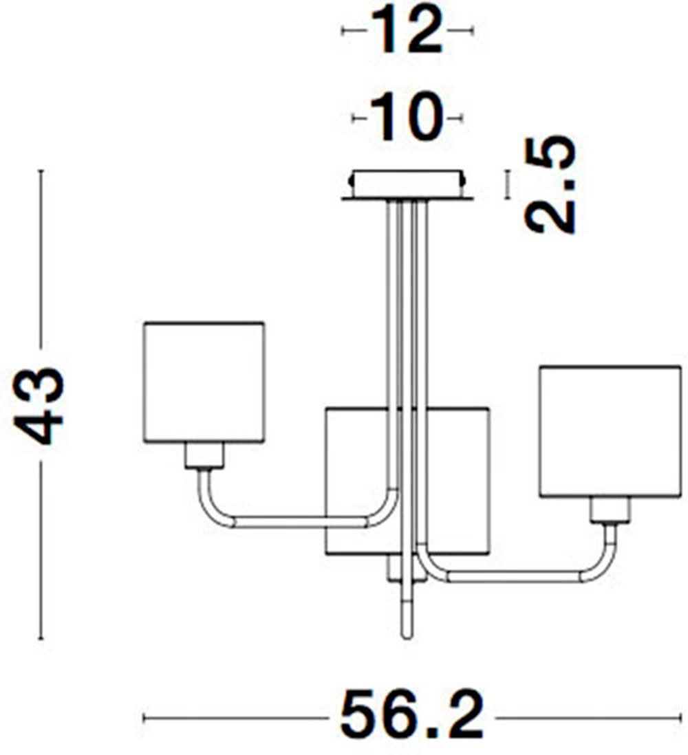 Nova Luce Deckenleuchte »BITONTO« E27 1 Stk. Ohne Beleuchtung