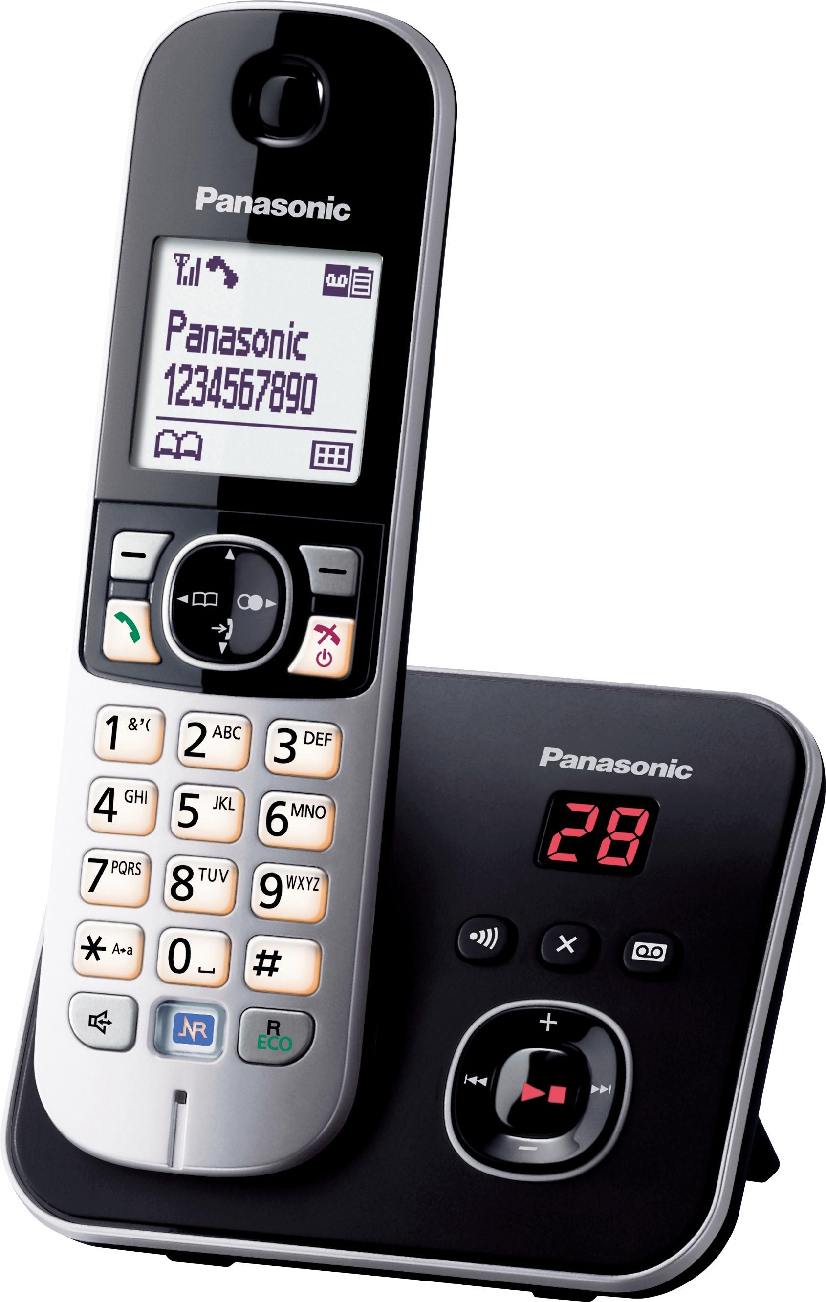Panasonic Schnurloses DECT-Telefon »KX-TG6821G«, (Mobilteile: 1), mit Anrufbeantworter