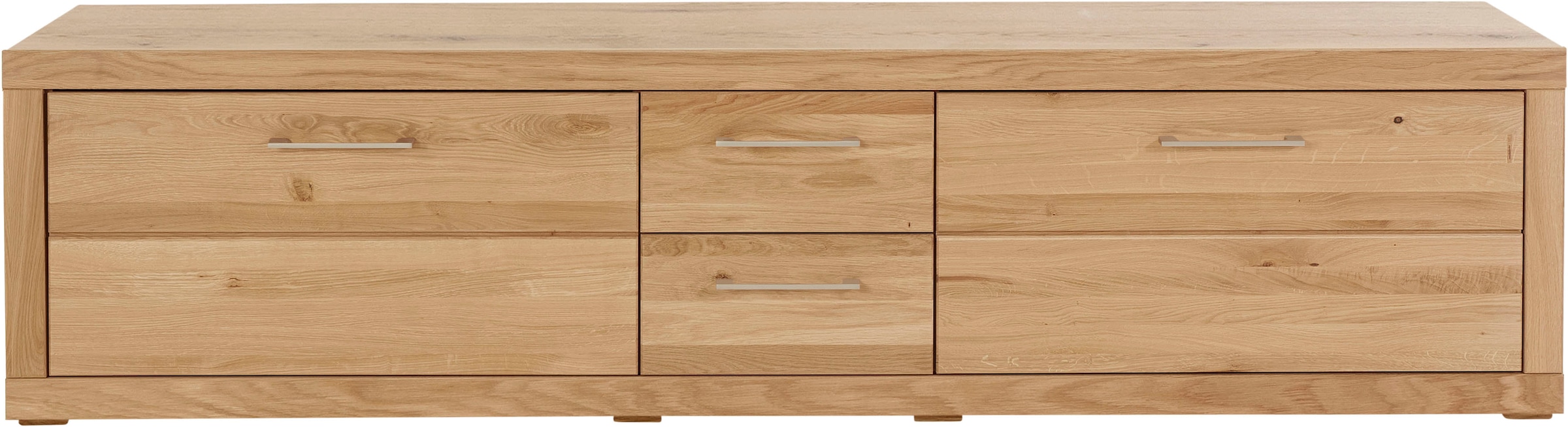 VOGL Möbelfabrik Lowboard »1237«, Massivholzfront, Breite ca. 211 cm, mit Softclose Funktion