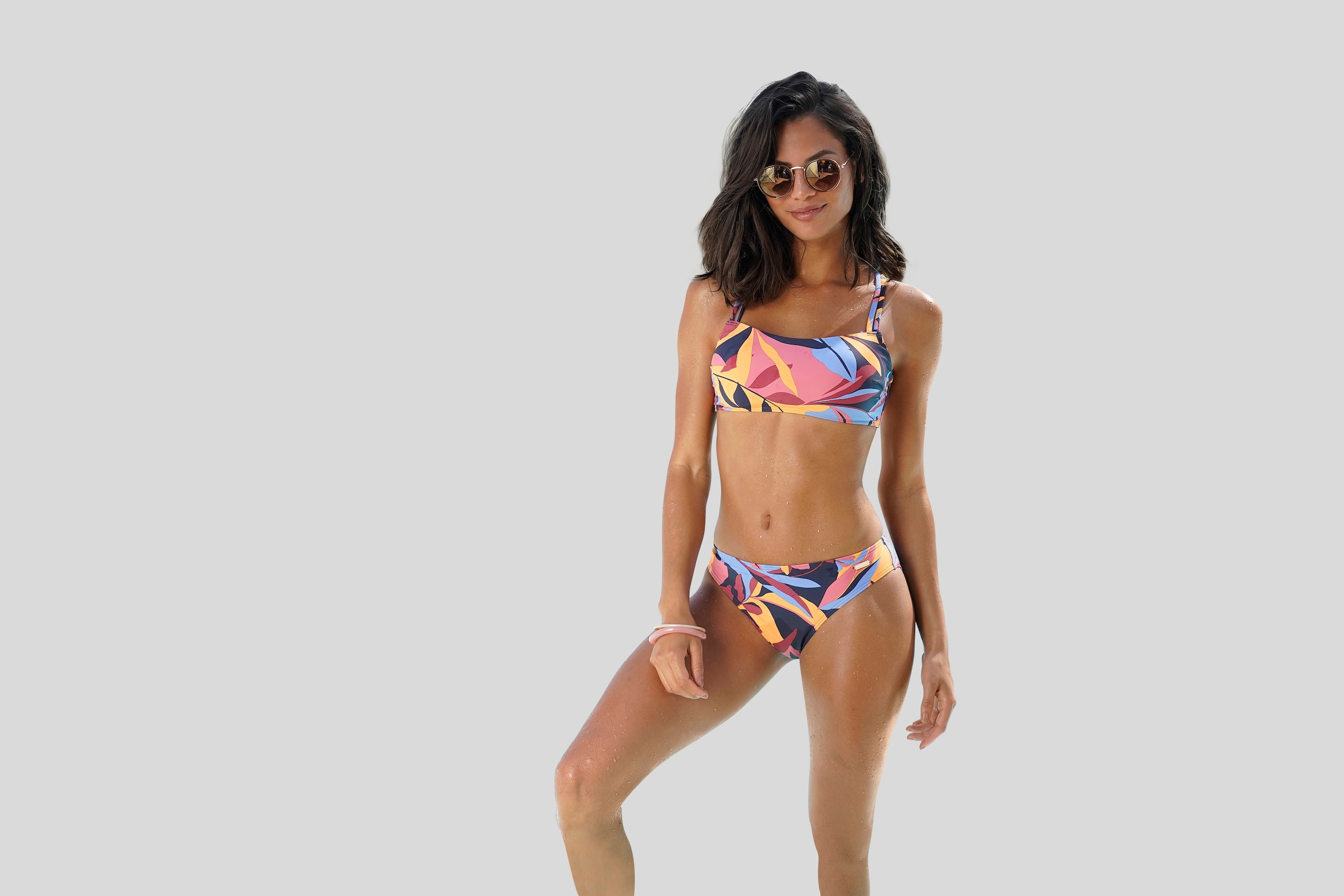 Sunseeker Bustier-Bikini »Allis«, (Set), mit besonderem Rücken