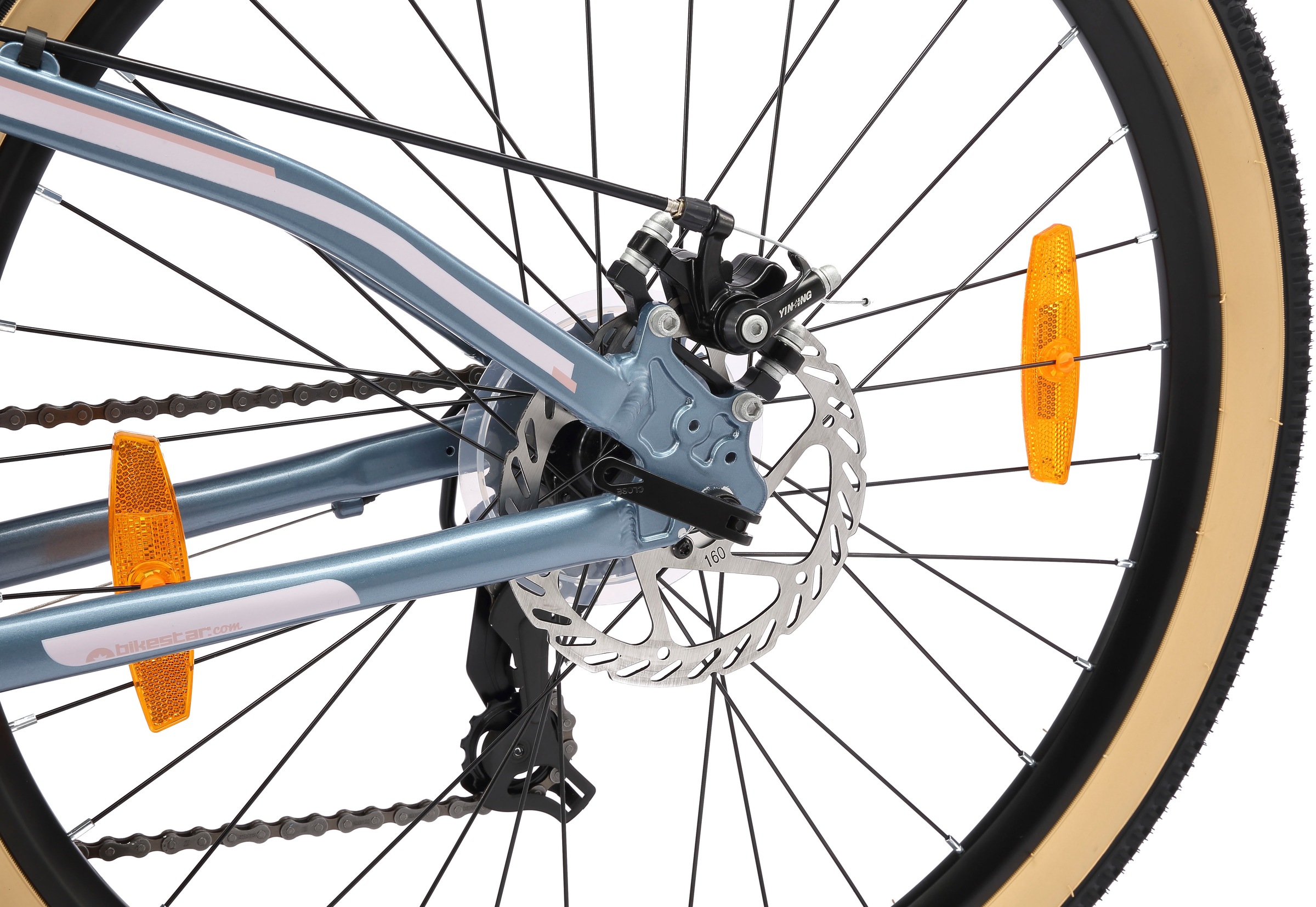 Bikestar Mountainbike 21 Gang Shimano RD-TY300 Schaltwerk Kettenschaltung für Damen und Herren, Kettenschaltung