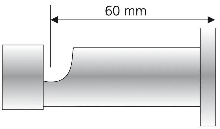 Liedeco Träger, (1 St.), für Gardinenstangen Ø 20 mm