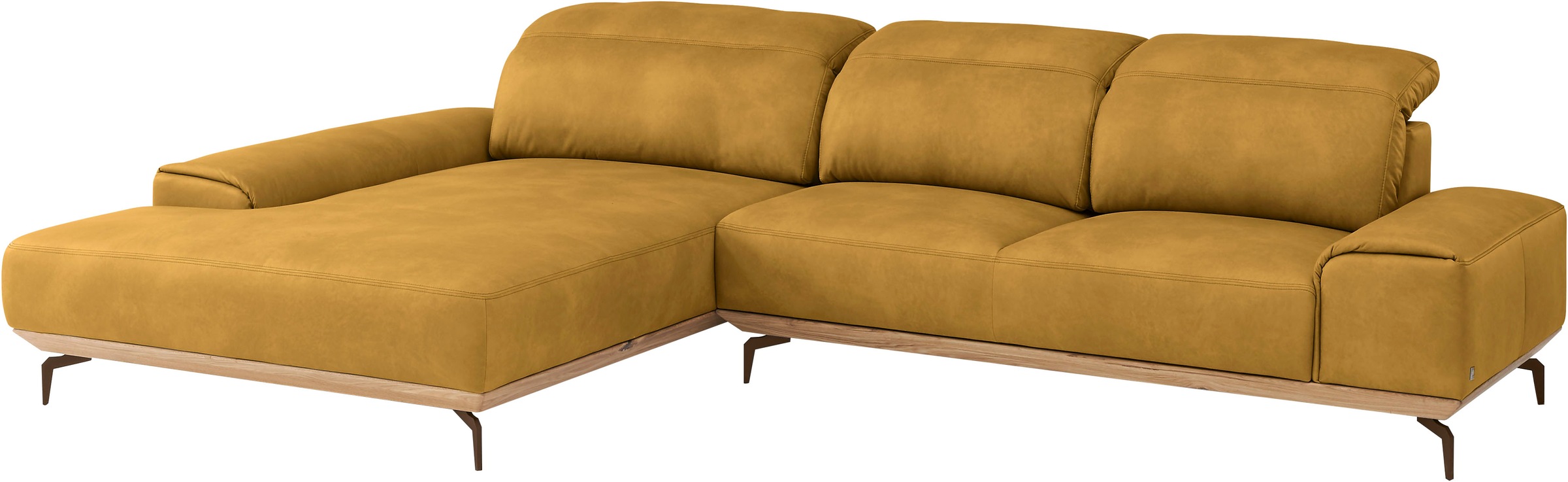 Musterring Wohnlandschaft »MR 2490«, Bronze-Fuß Sitzhöhe 46cm, wahlweise mit Funktionen, Maße 342 x 207 cm