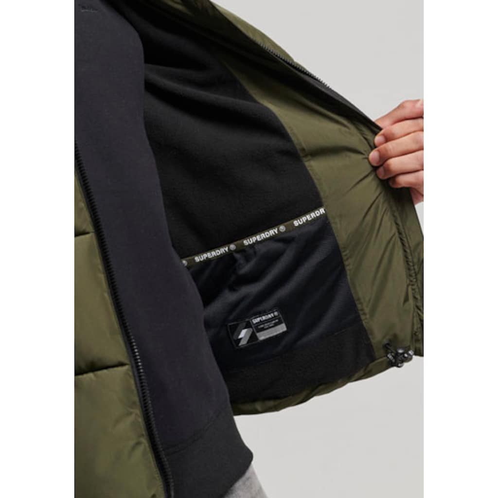 Superdry Steppjacke »HOODED SPORTS PUFFR JACKET«, mit Kapuze