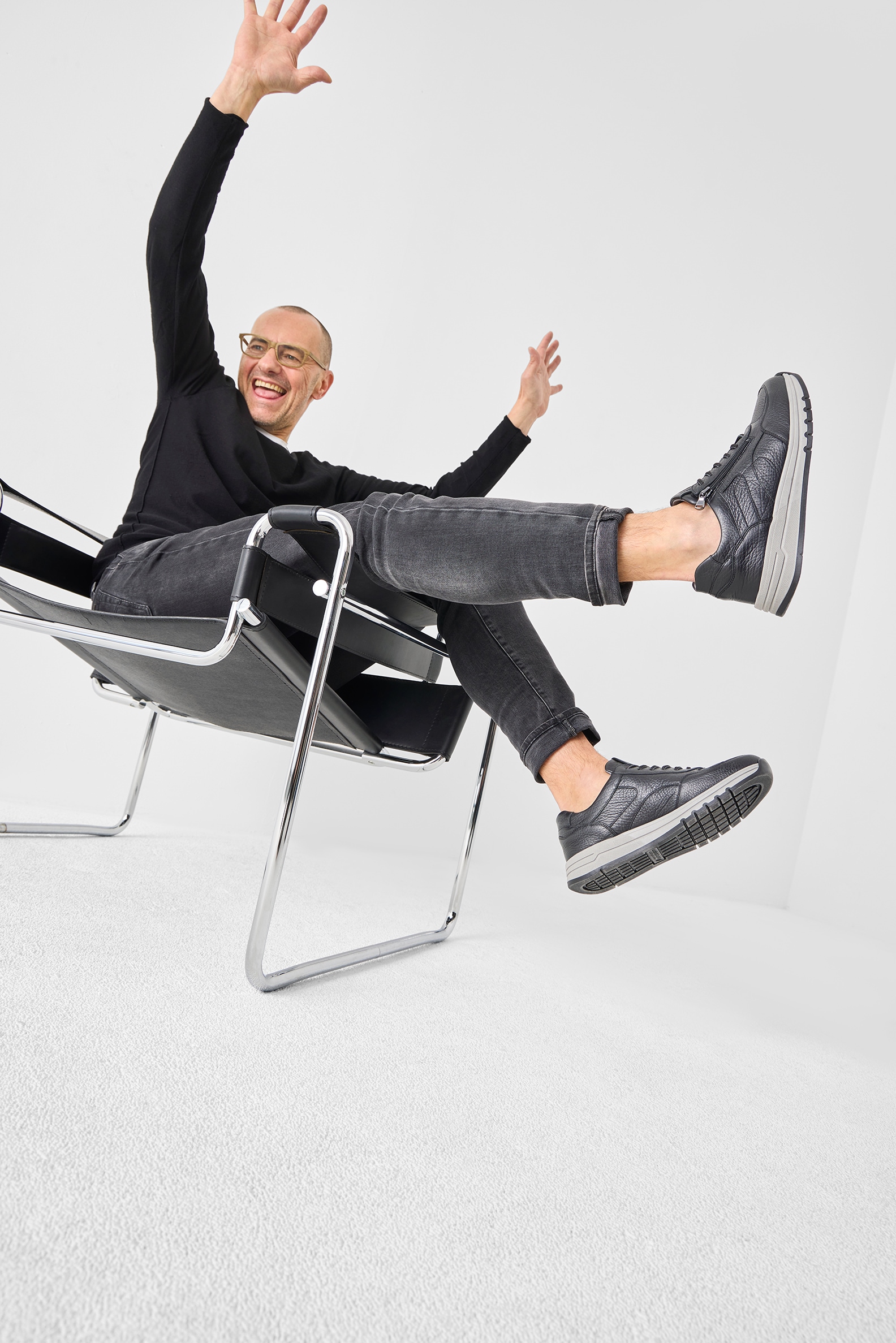 Waldläufer Schnürschuh »H-Anton«  Komfortschuh mit Schnürung und Reißverschluss, H-Weite
