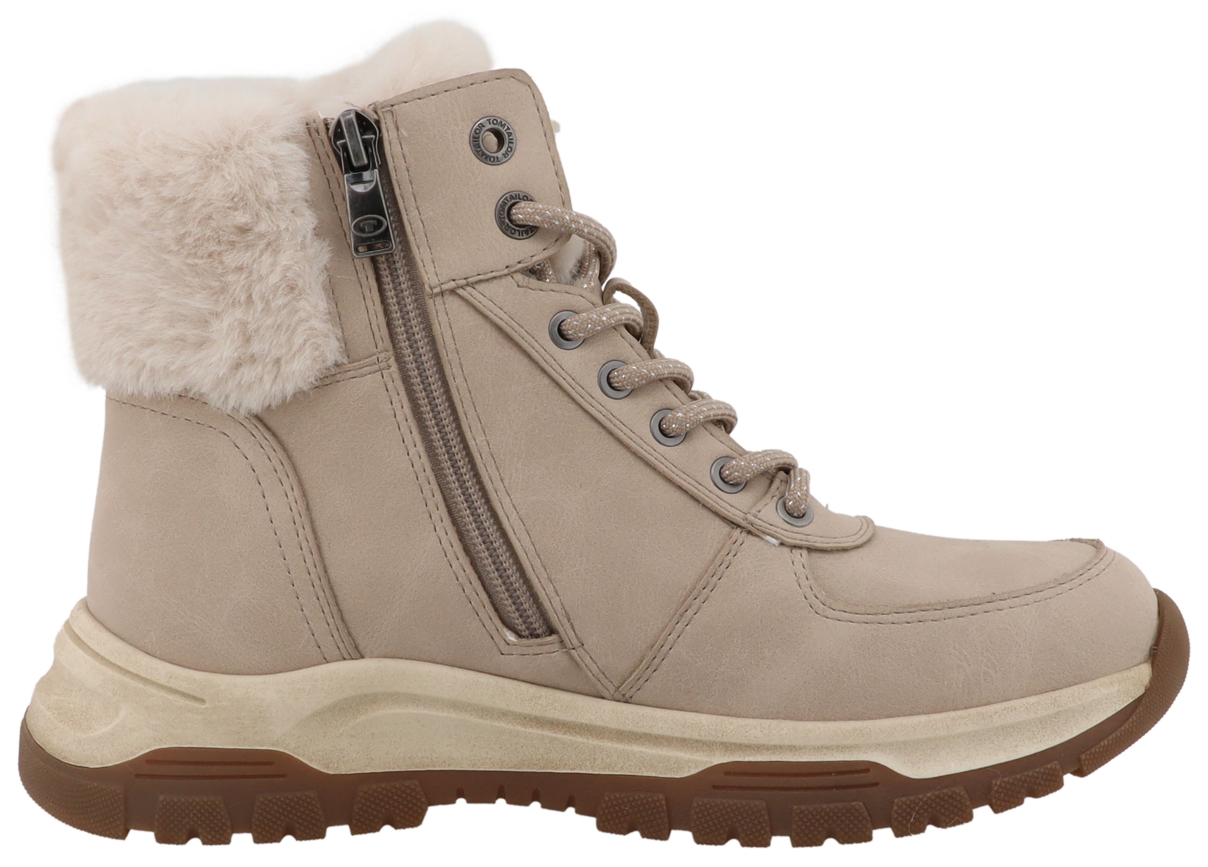 TOM TAILOR Winterboots  Winterboots, Schnürboots mit TEX-Membrane, Weite G