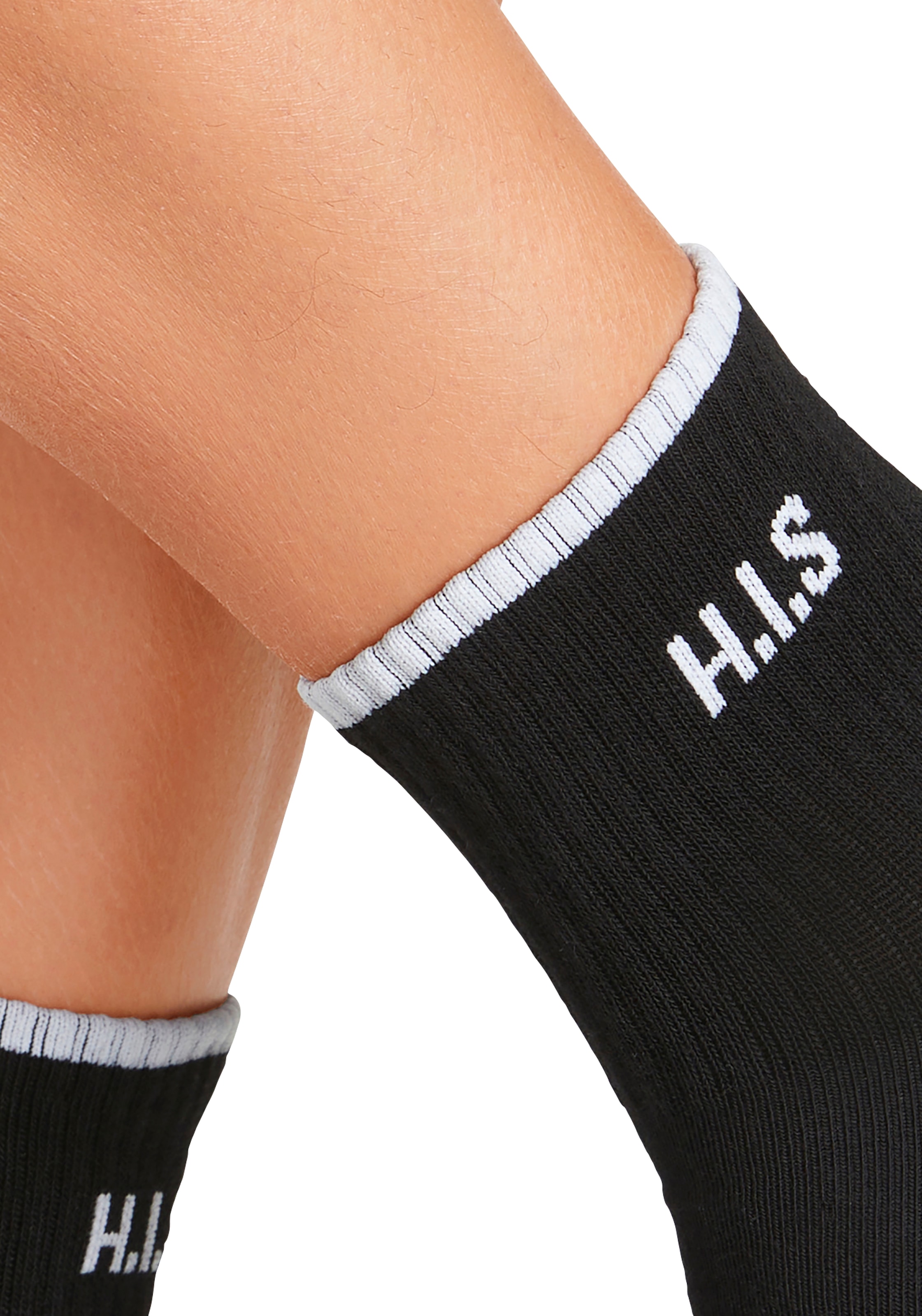 H.I.S Sportsocken, (Packung, 6 Paar), Kurzsocken mit Frottee & verstärkten Belastungszonen