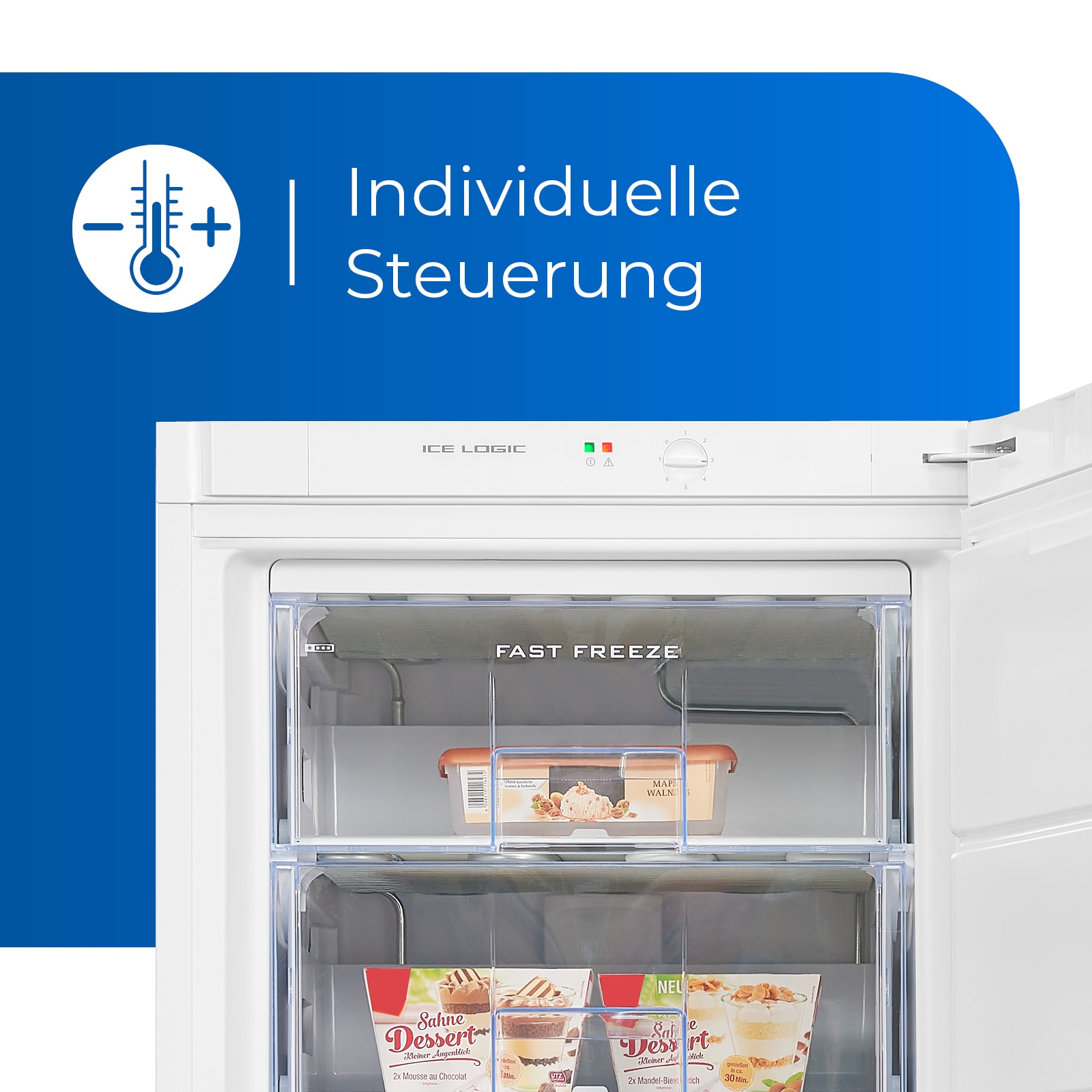 exquisit Gefrierschrank »GS27-H-280E weiss«, 163 cm hoch, 60 cm breit, Türanschlag wechselbar