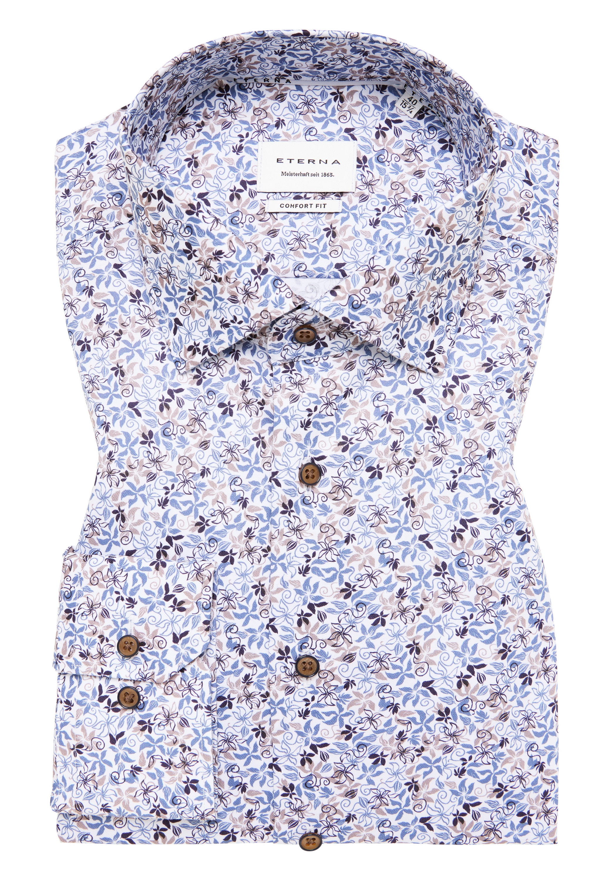 Eterna Langarmhemd »COMFORT FIT«, NON IRON (bügelfrei)