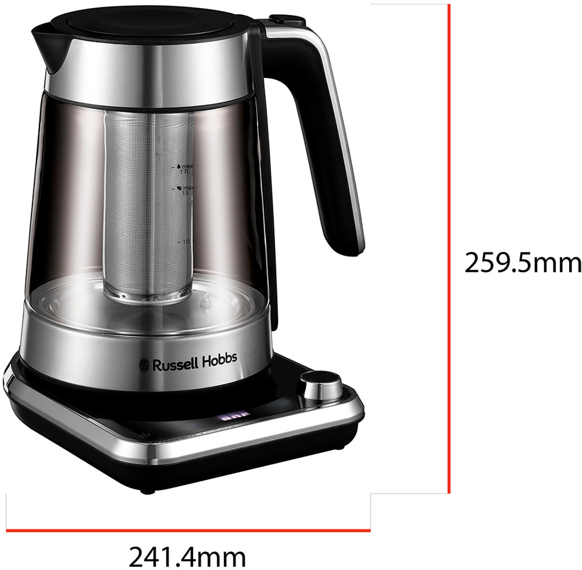 RUSSELL HOBBS Wasser-/Teekocher »Attentiv 26200-70«, 2400 W, mit Temperatureinstellung