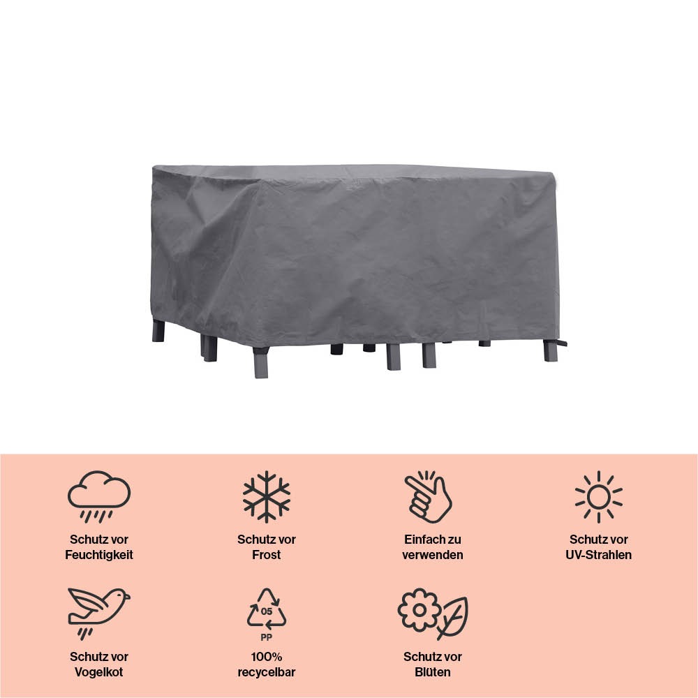 winza outdoor covers Gartenmöbel-Schutzhülle, geeignet für ein kleines Loungeset, Maße 140x140x70 cm