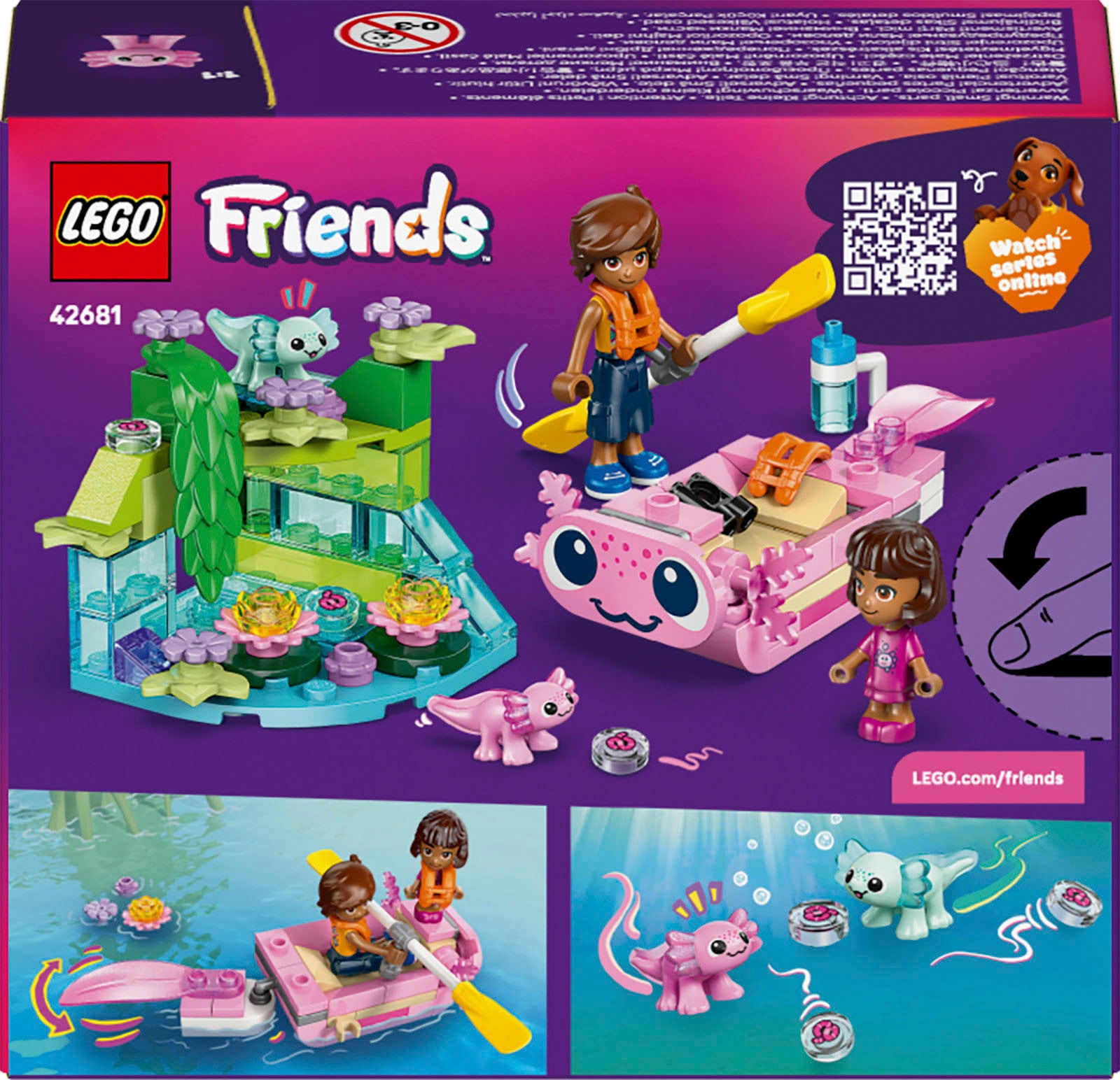 LEGO® Konstruktionsspielsteine »Axolotl-Abenteuerboot (42681), LEGO Friends« Made in Europe