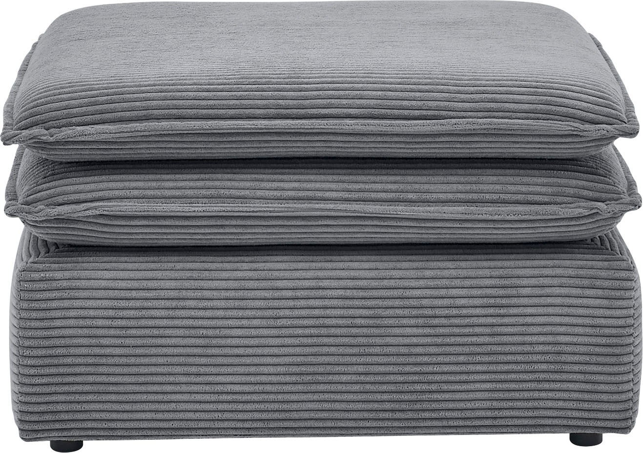 Home affaire Hocker »PIAGGE« Hochwertiger Cord, passend zum Sessel günstig online kaufen