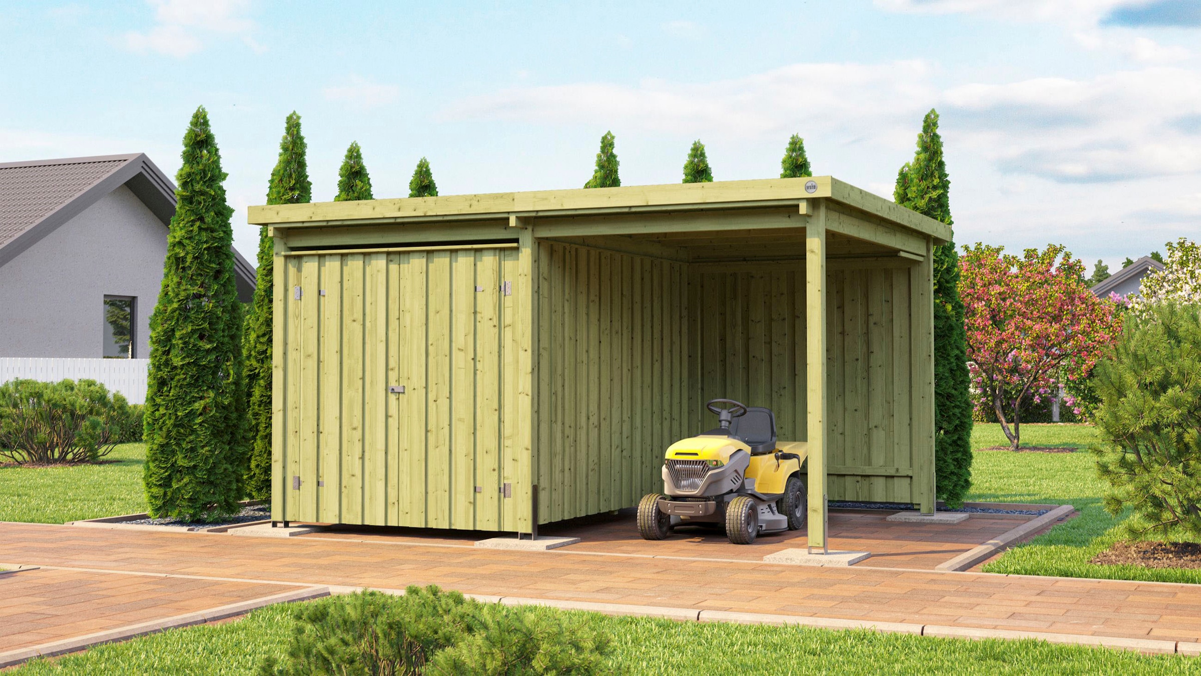 weka Gerätehaus »Lagerhaus 607 Variante 2, kdi, 20 mm«