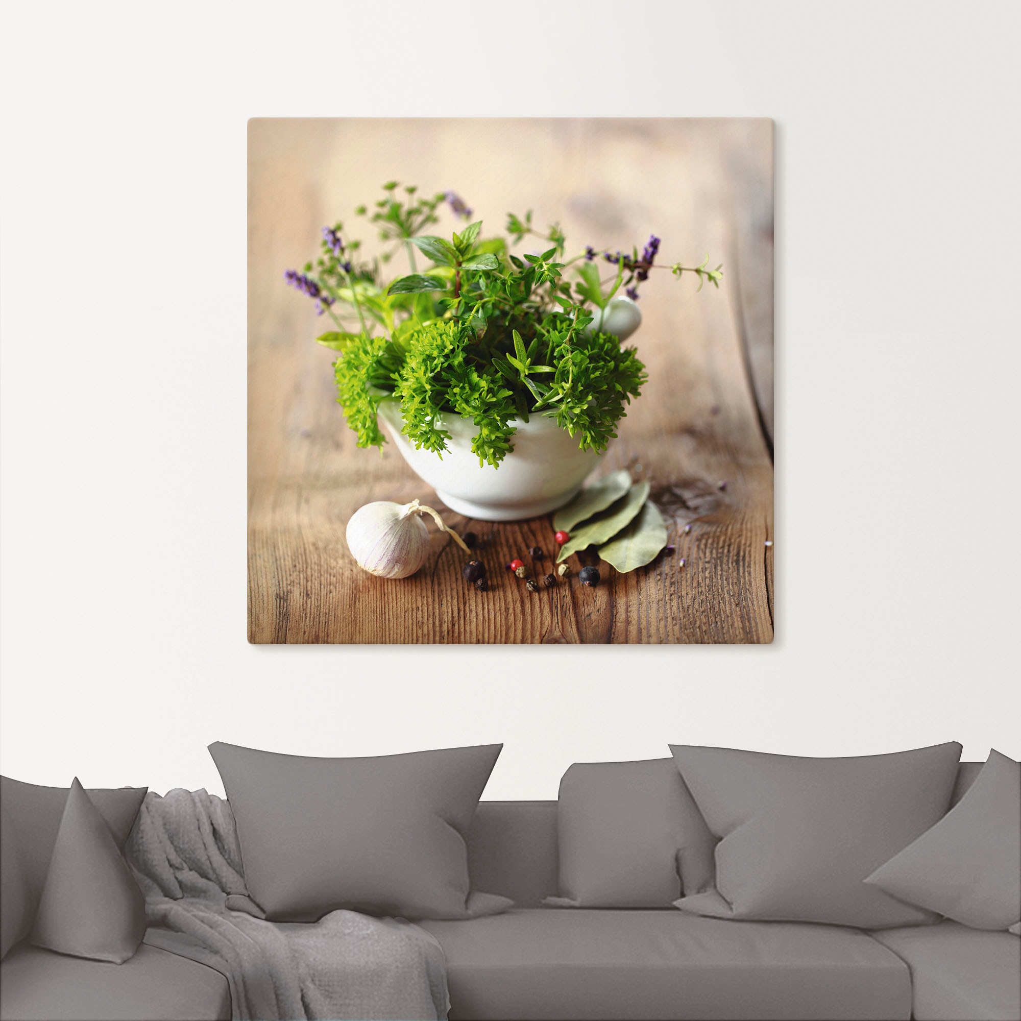 Artland Wandbild »Verschiedene Kräuter - Küche« Arrangements 1 Stk. tlg. al günstig online kaufen