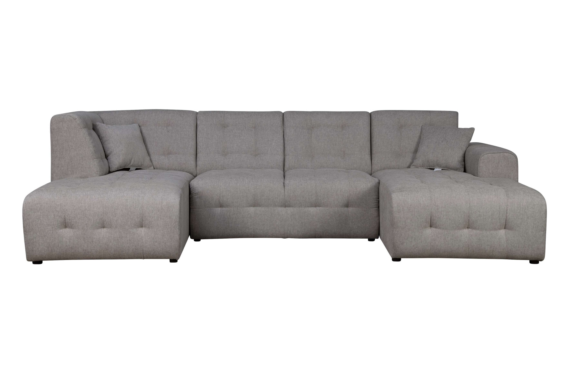 Home affaire Wohnlandschaft »Nosia U-Form«, incl. 2 Zierkissen, mit feiner Steppung
