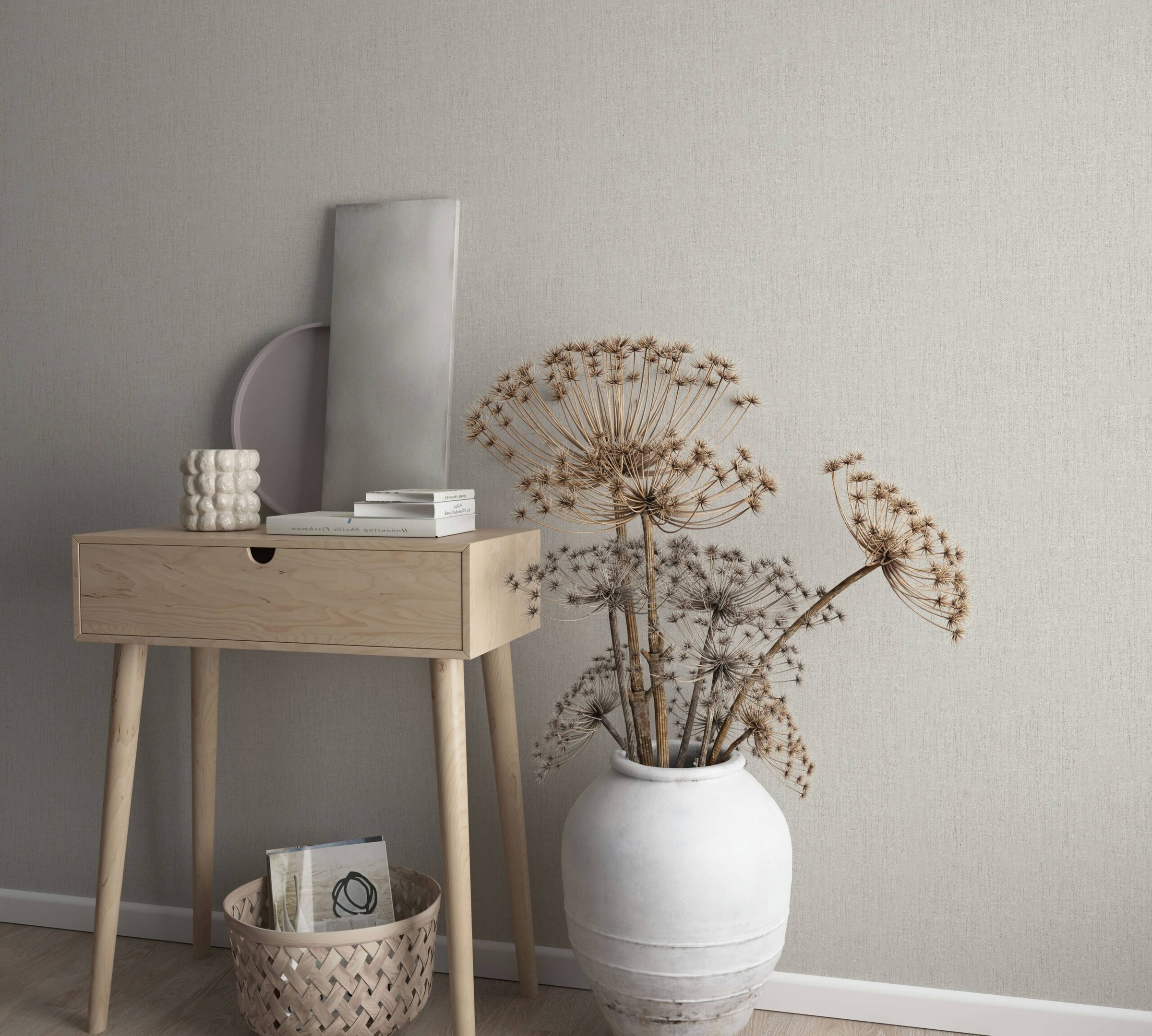 Marburg Vliestapete »Tapete Plain Grace« uni geprägt moderne Vliestapete für Wohnzimmer Schlafzimmer Küche