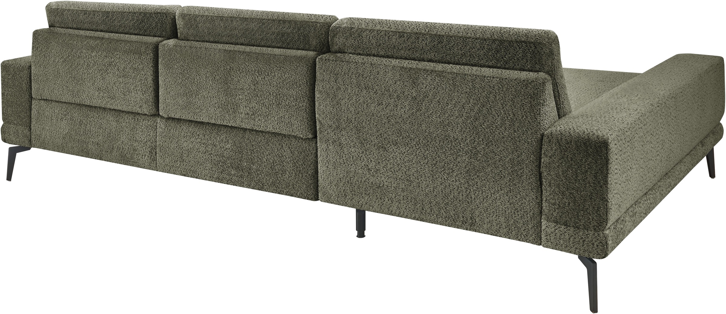 set one by Musterring Ecksofa »SO 3600 optimaler Sitzkomfort in Federkern o. Kaltschaum, 2 Sitzhöhen«, Sitzhöhe 42 cm, Federkern, B 293 x T 180 cm, Kama olive