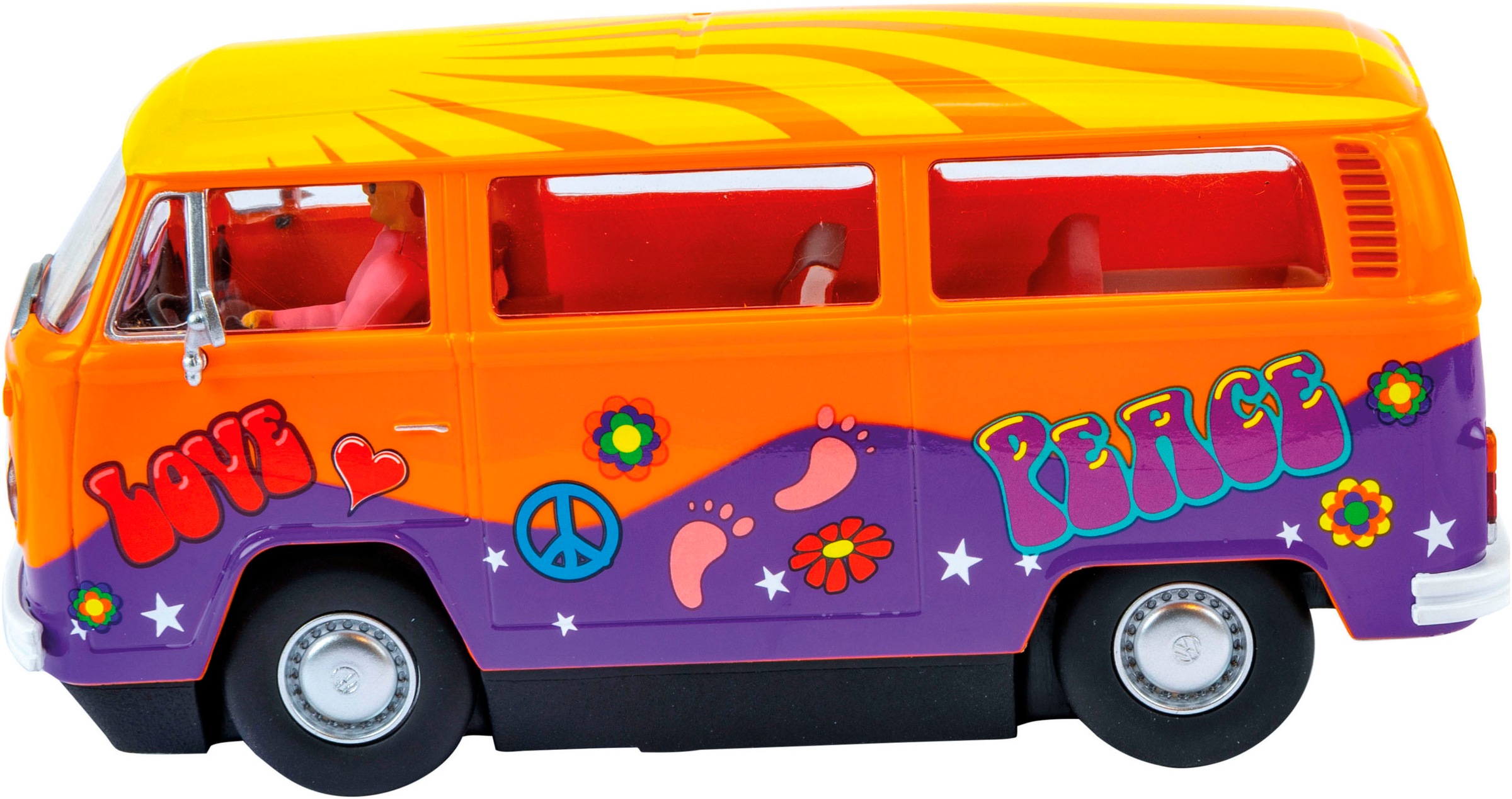 Carrera® Rennbahn-Auto »VW Bus T2b "Peace and Love"« mit Lichteffekt