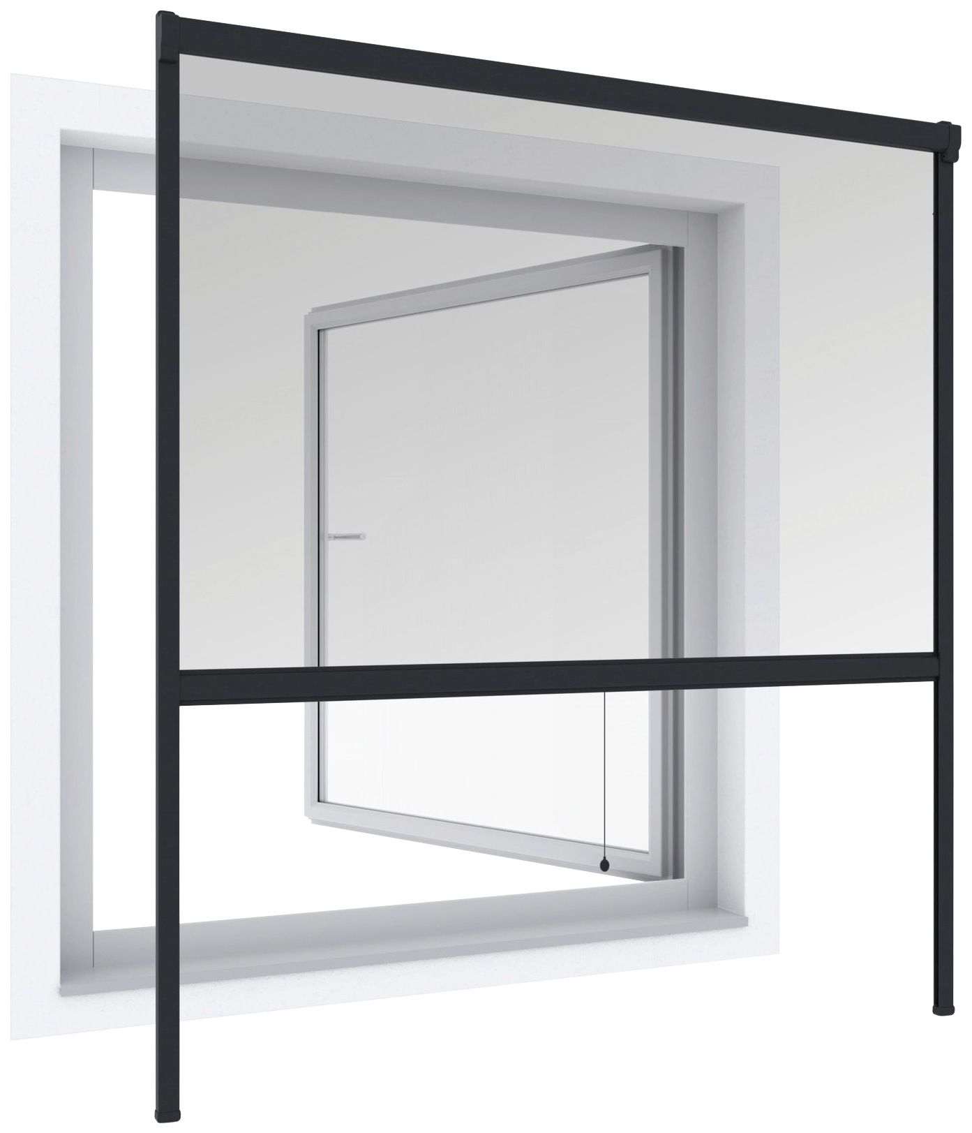 Windhager Insektenschutzrollo »PLUS«, halbtransparent, BxH: 130x160 cm