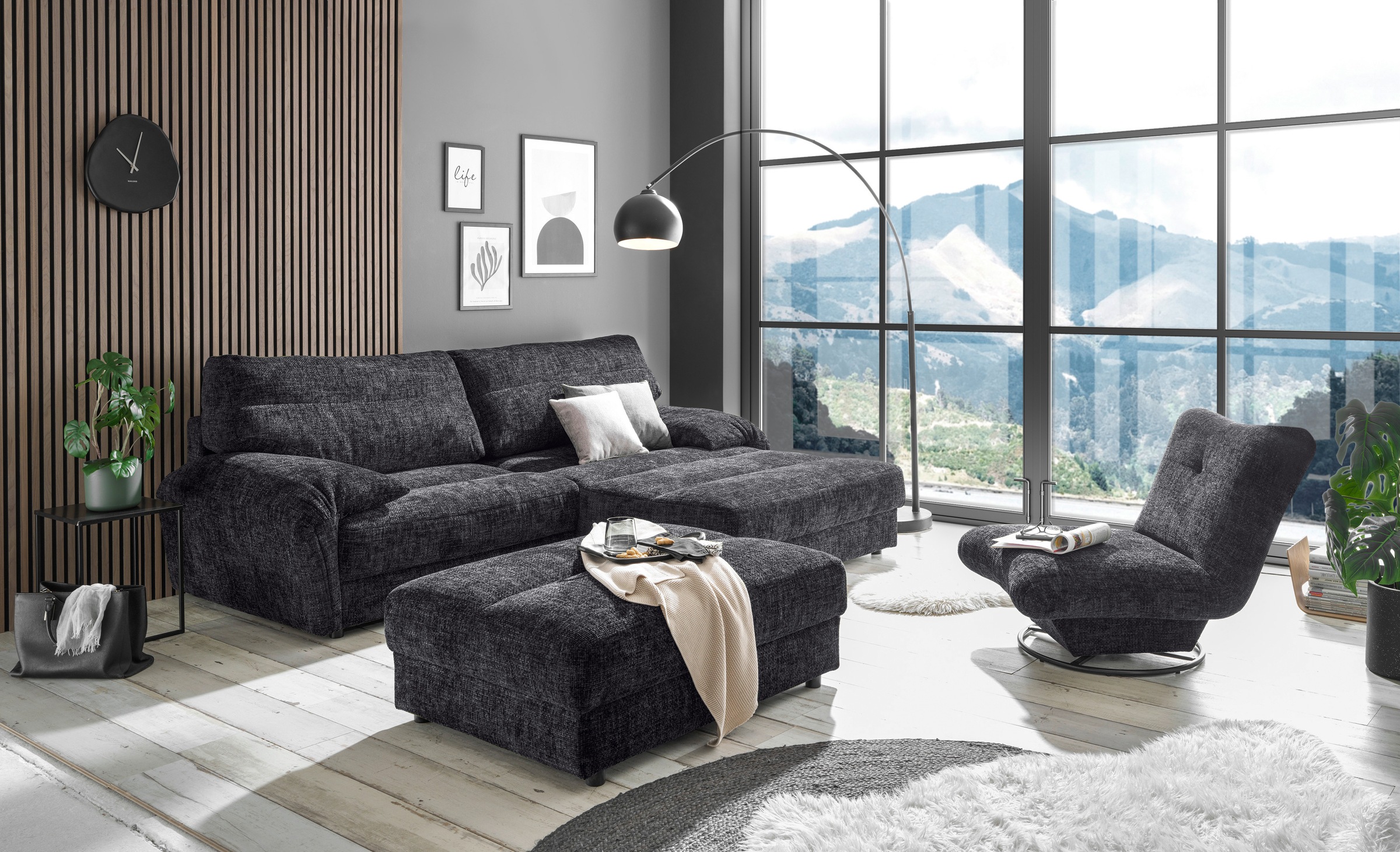 ED EXCITING DESIGN Ecksofa »Princeton L-Form« günstig online kaufen