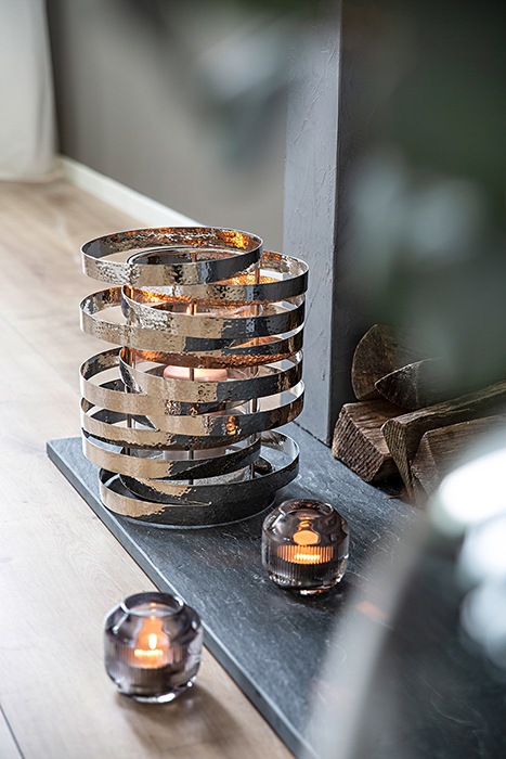 Fink Windlicht »MIRAGE« aus Edelstahl, Höhe ca. 30 cm günstig online kaufen