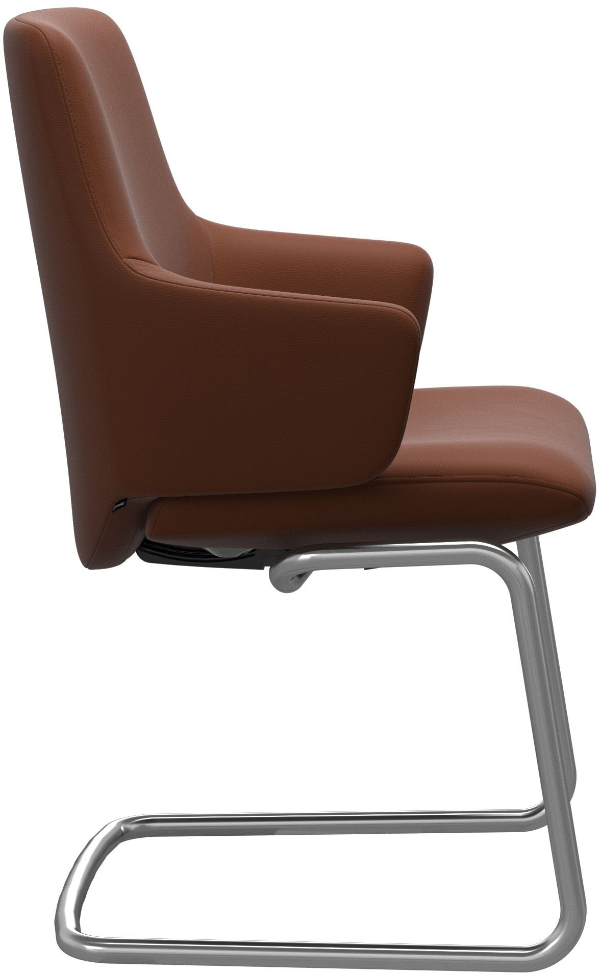 Stressless® Polsterstuhl »Laurel«, Leder PALOMA, Low Back mit Armlehne, Größe L, mit Beinen aus Stahl in Chrom matt