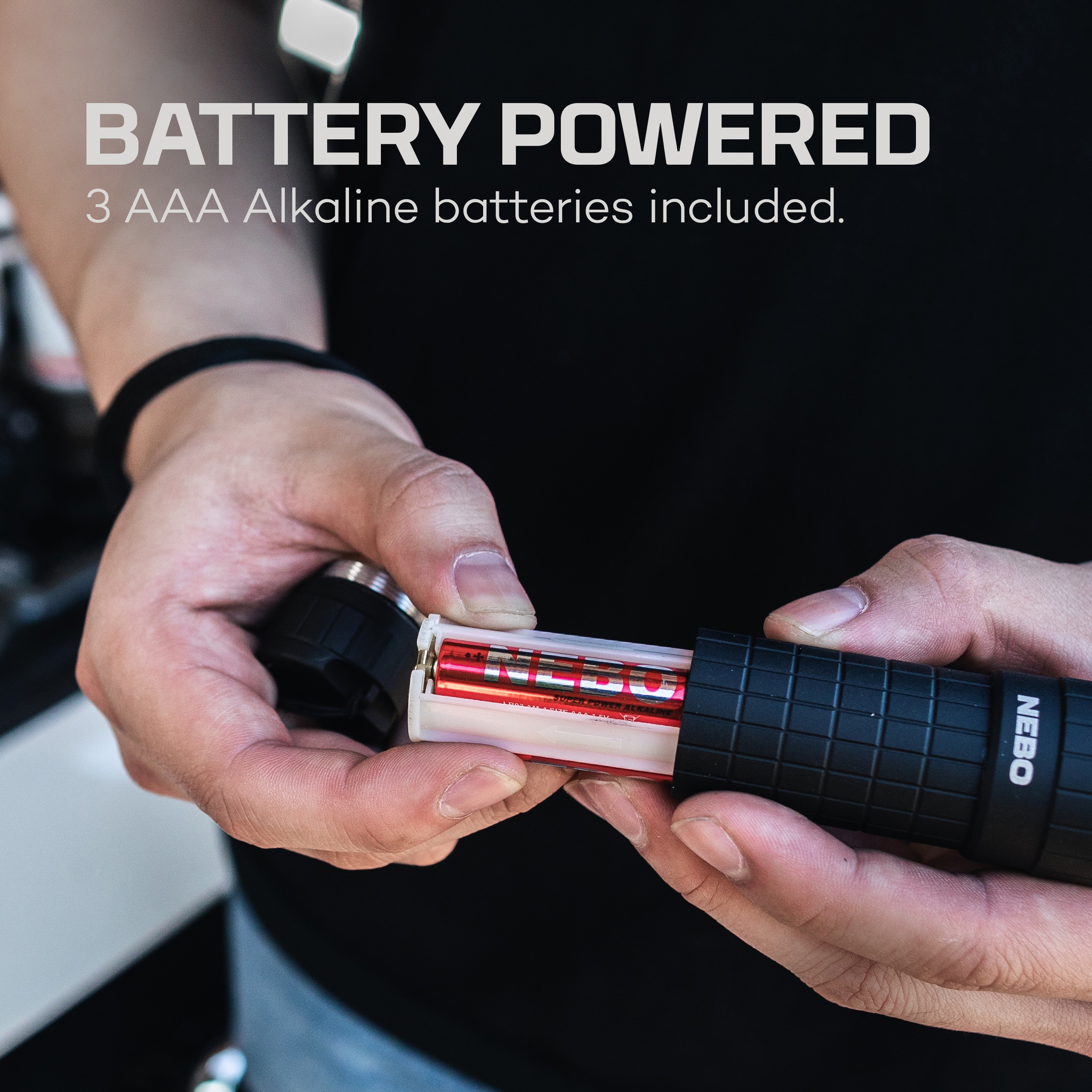 NEBO LED Taschenlampe »Nebo TORCHY UV Schwarz Licht« Set, Taschenlampe inkl. Batterien, 4 Stk. tlg. UV Licht mit 365nm und 395nm