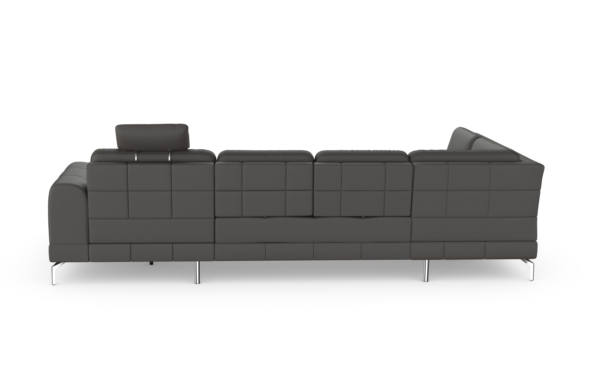 sit&more Wohnlandschaft »Bendigo U-Form«, inklusive Sitztiefenverstellung, Bodenfreiheit 15 cm, in 2 Fußfarben