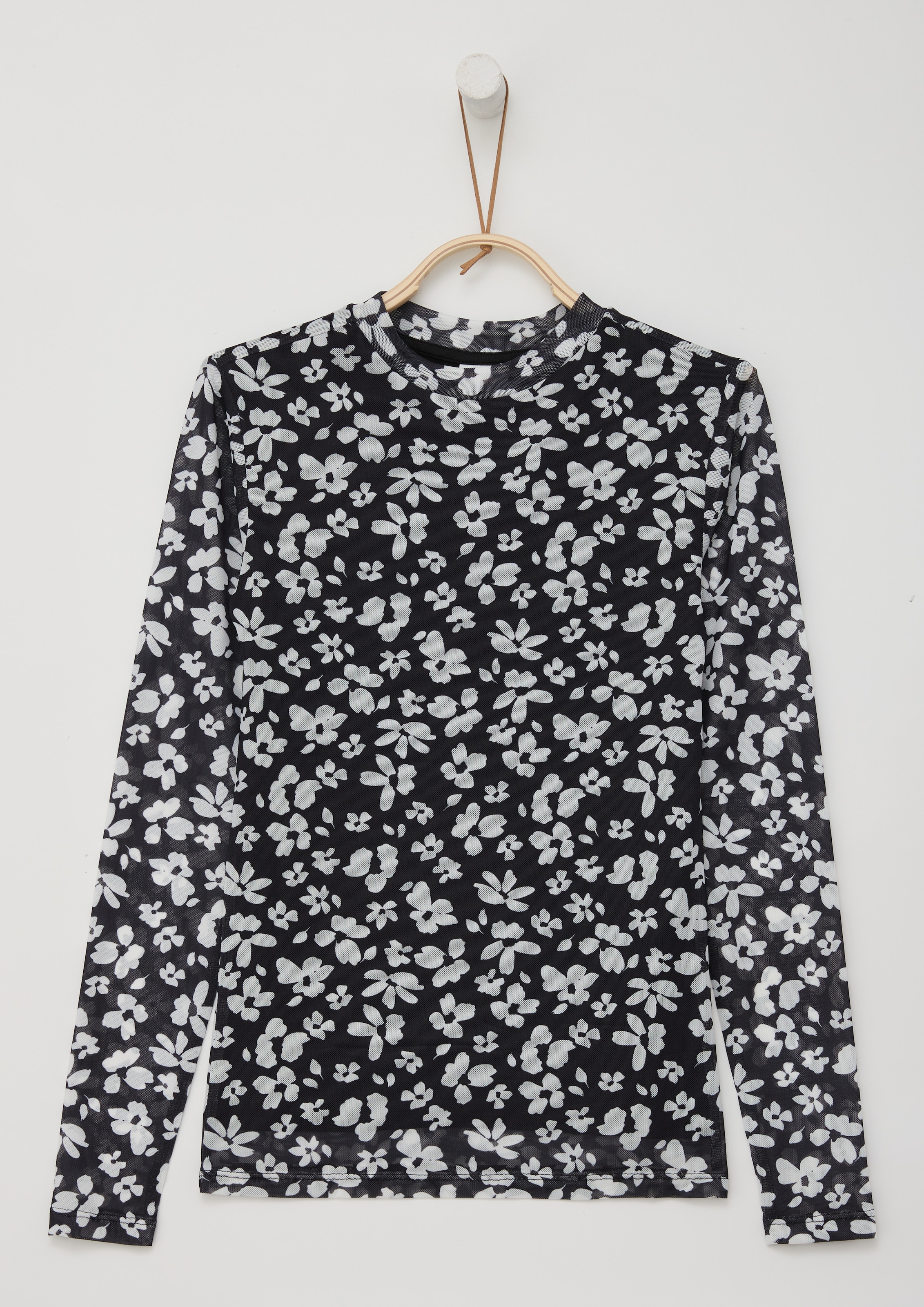 Langarmshirt, mit All-Over Print