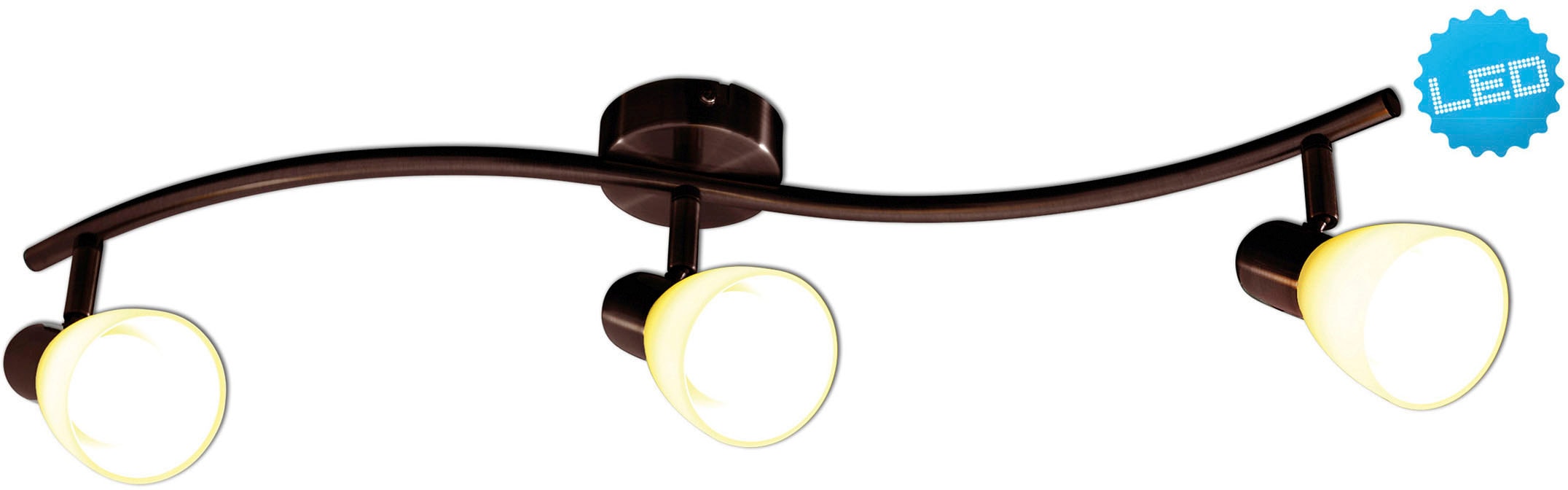 näve LED Deckenspot »Mestre«, 3 flammig, Leuchtmittel E14   LED wechselbar, günstig online kaufen